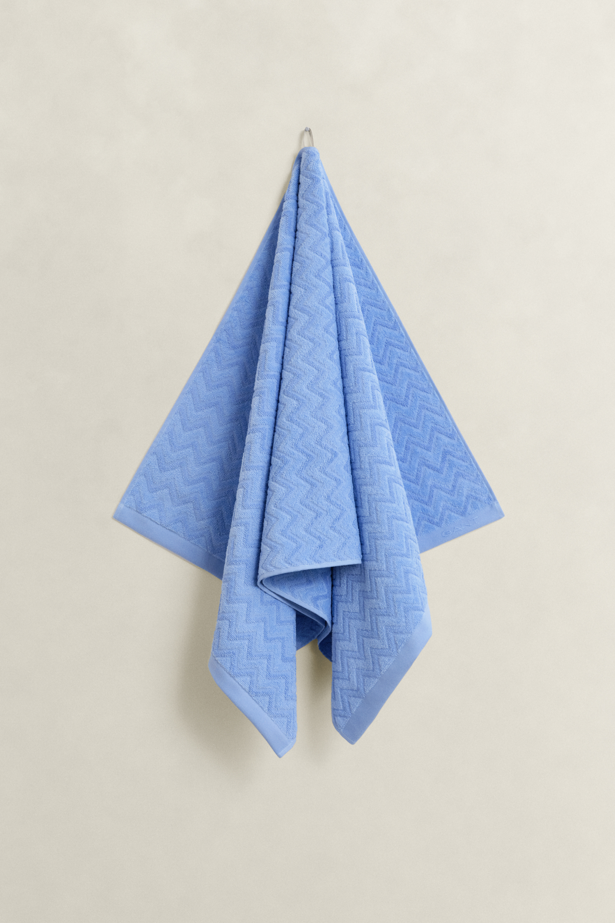 Gant Unisex Hydrangea Blue Home Decor Jacquard Herringbone Towel 70X140 (70X140)