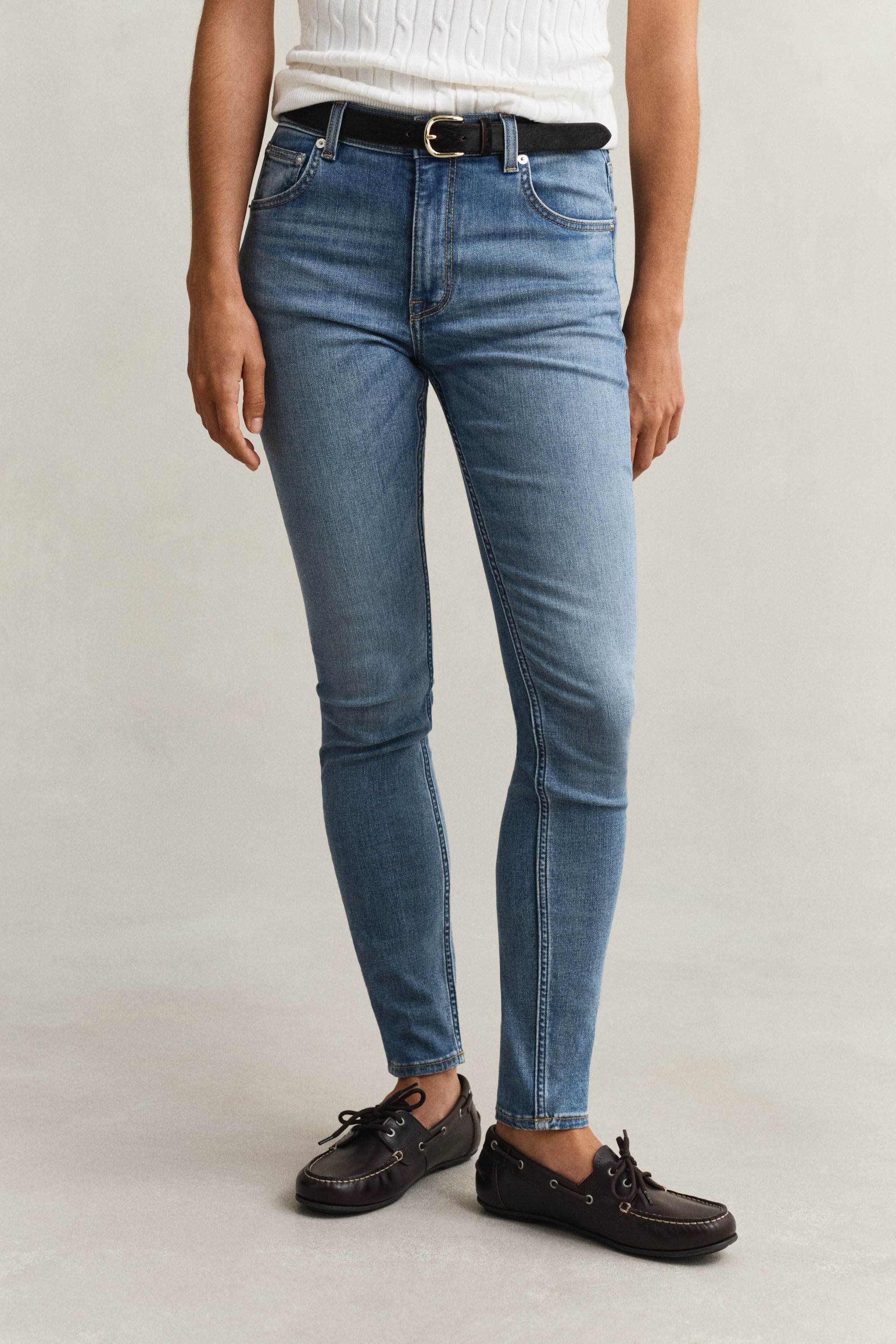 Gant Women's Light Blue Skinny Stretch Jeans (34) Semi Worn In