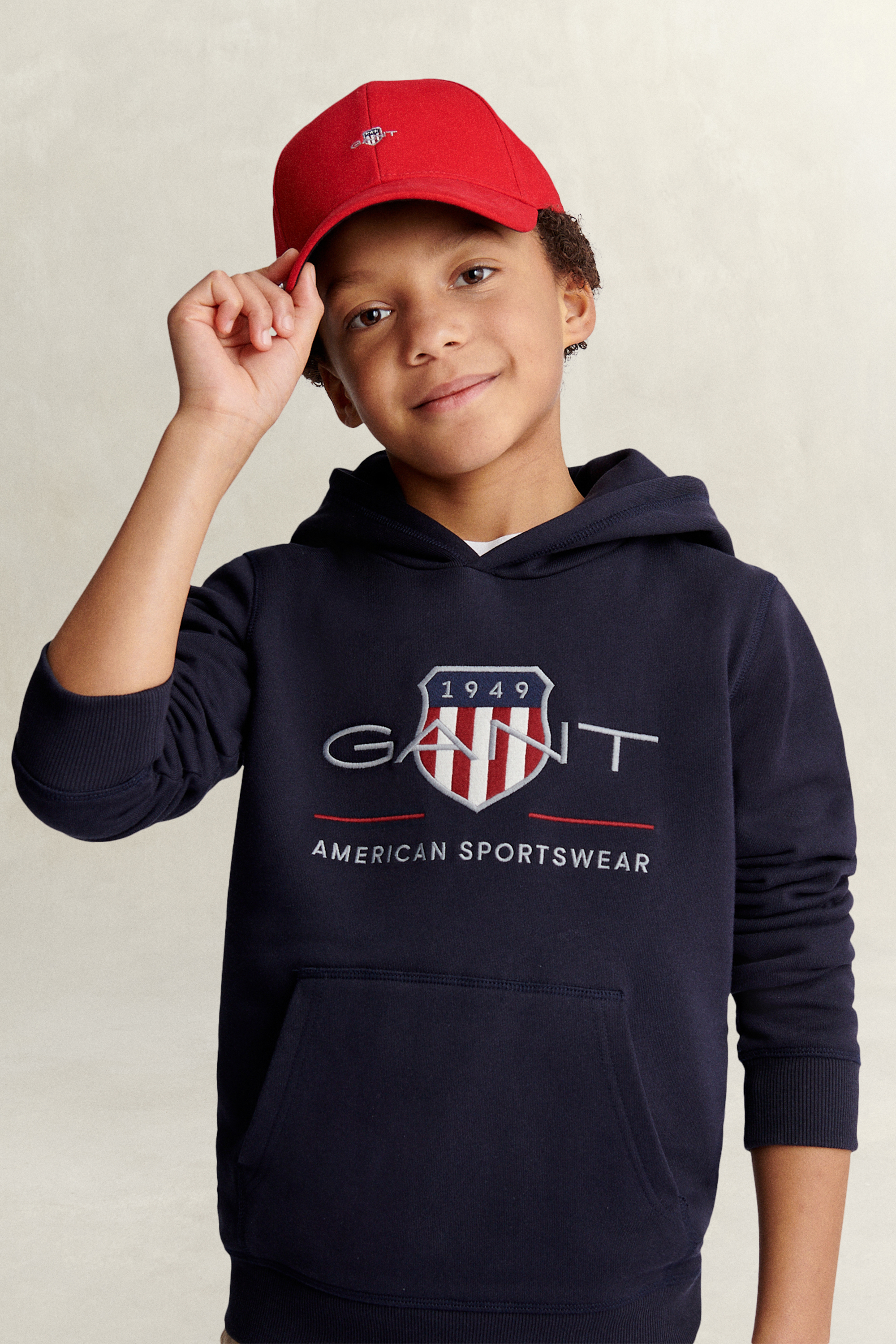 Gant Unisex Rose Red Teens Shield Cap (One Size)