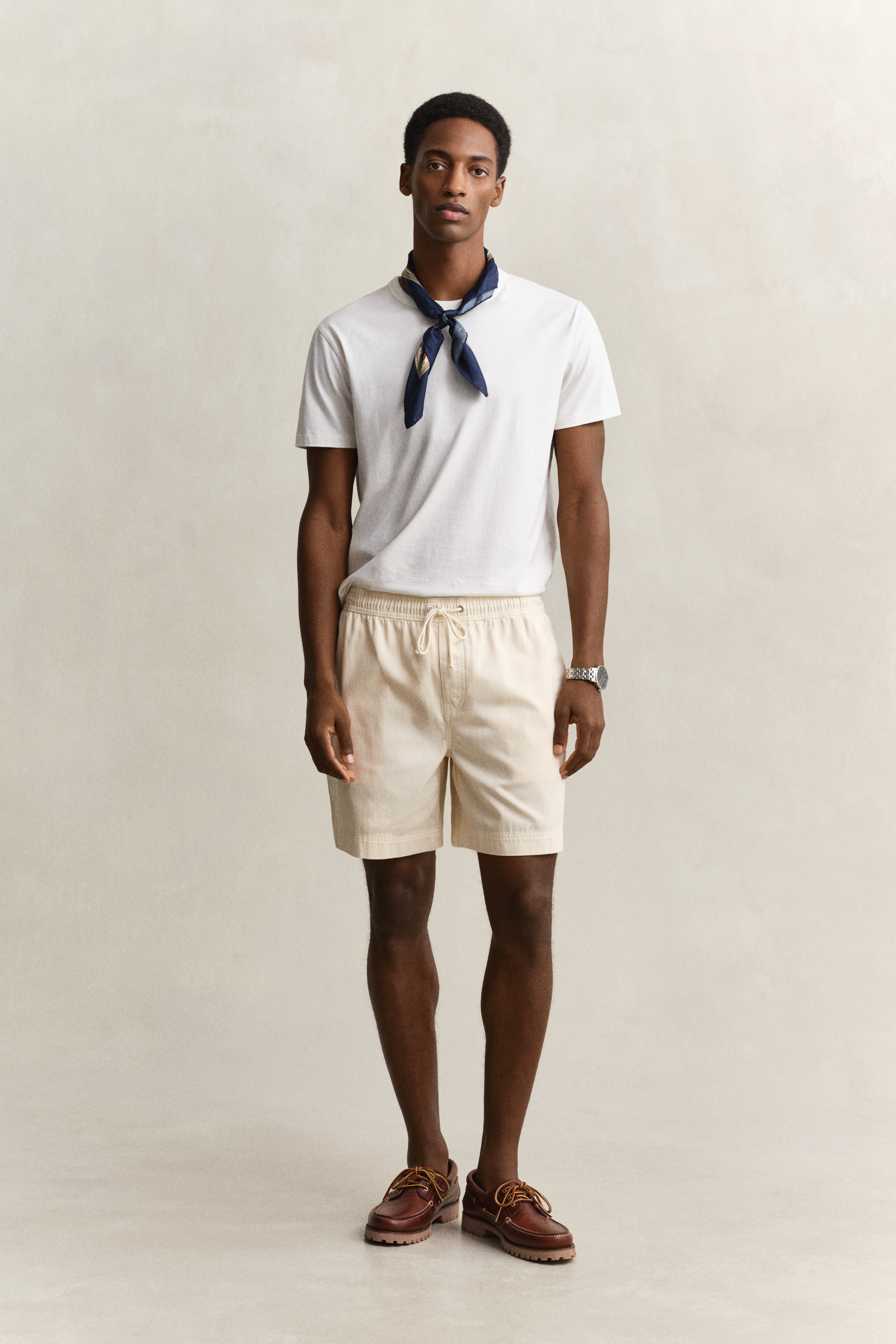 Gant Men's White Sunfaded Shorts (L) Cream