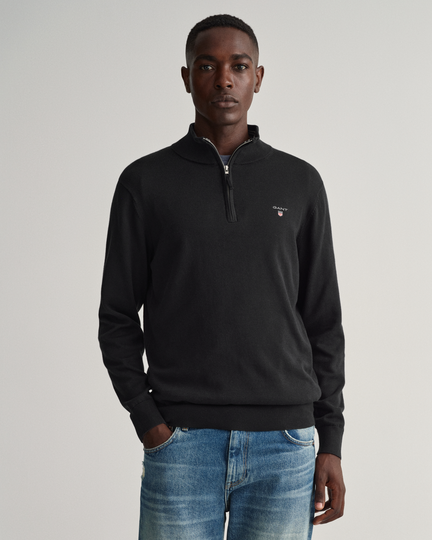 Classic Cotton Half-Zip Sweater - GANT