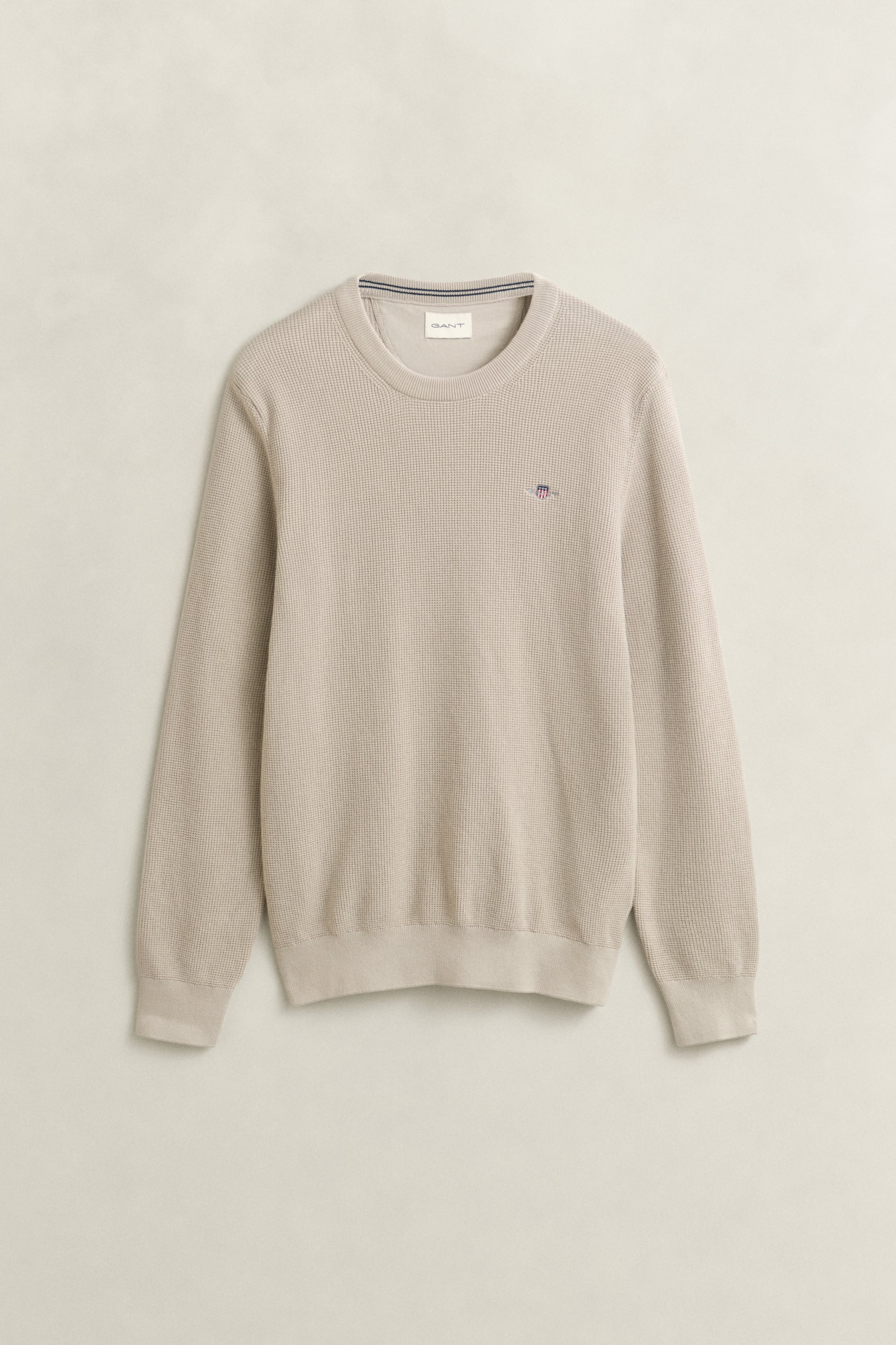 Gant Men's Marron Waffle Knit Sweater - Image 2