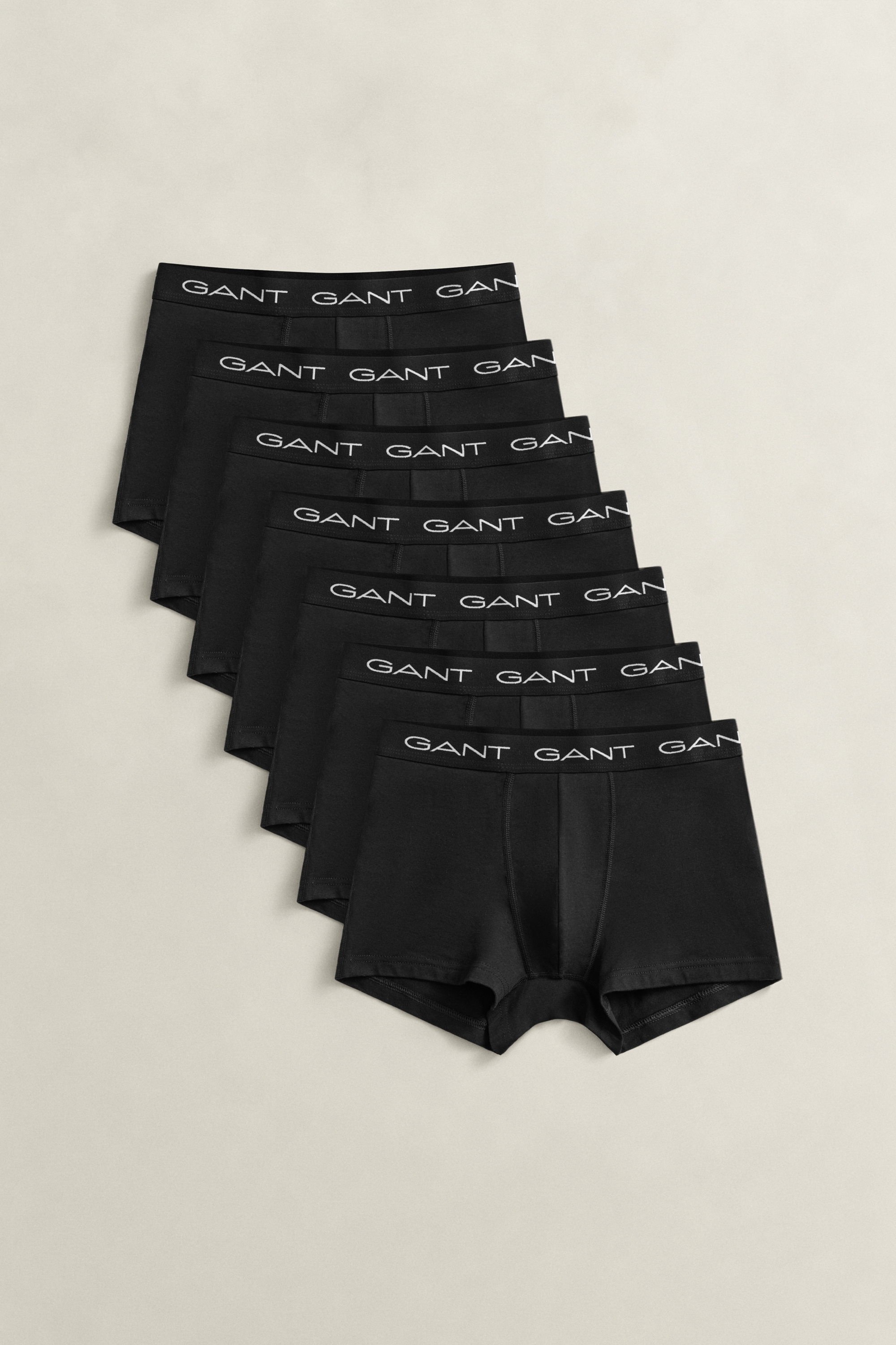 Gant Men's Black 7-Pack Trunks (Xxl)