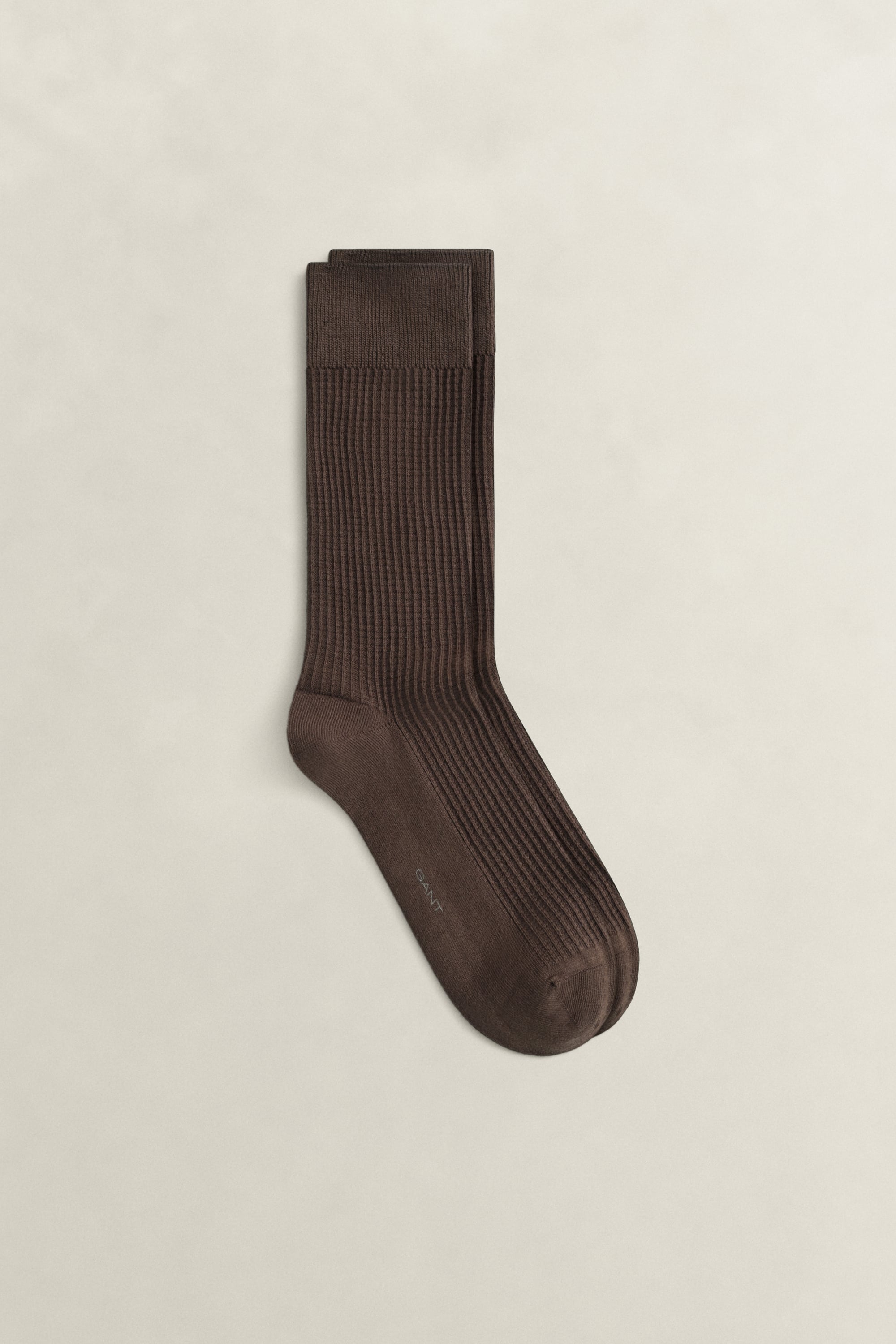 Gant Waffle Socks In Brown