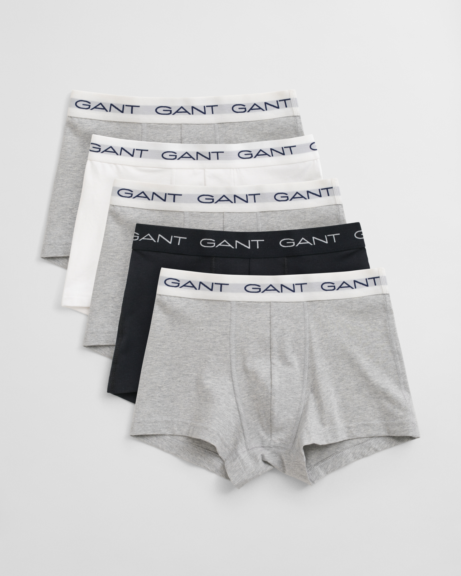 Gant Men's Light/Grey 5-Pack Trunks ) Xxxl