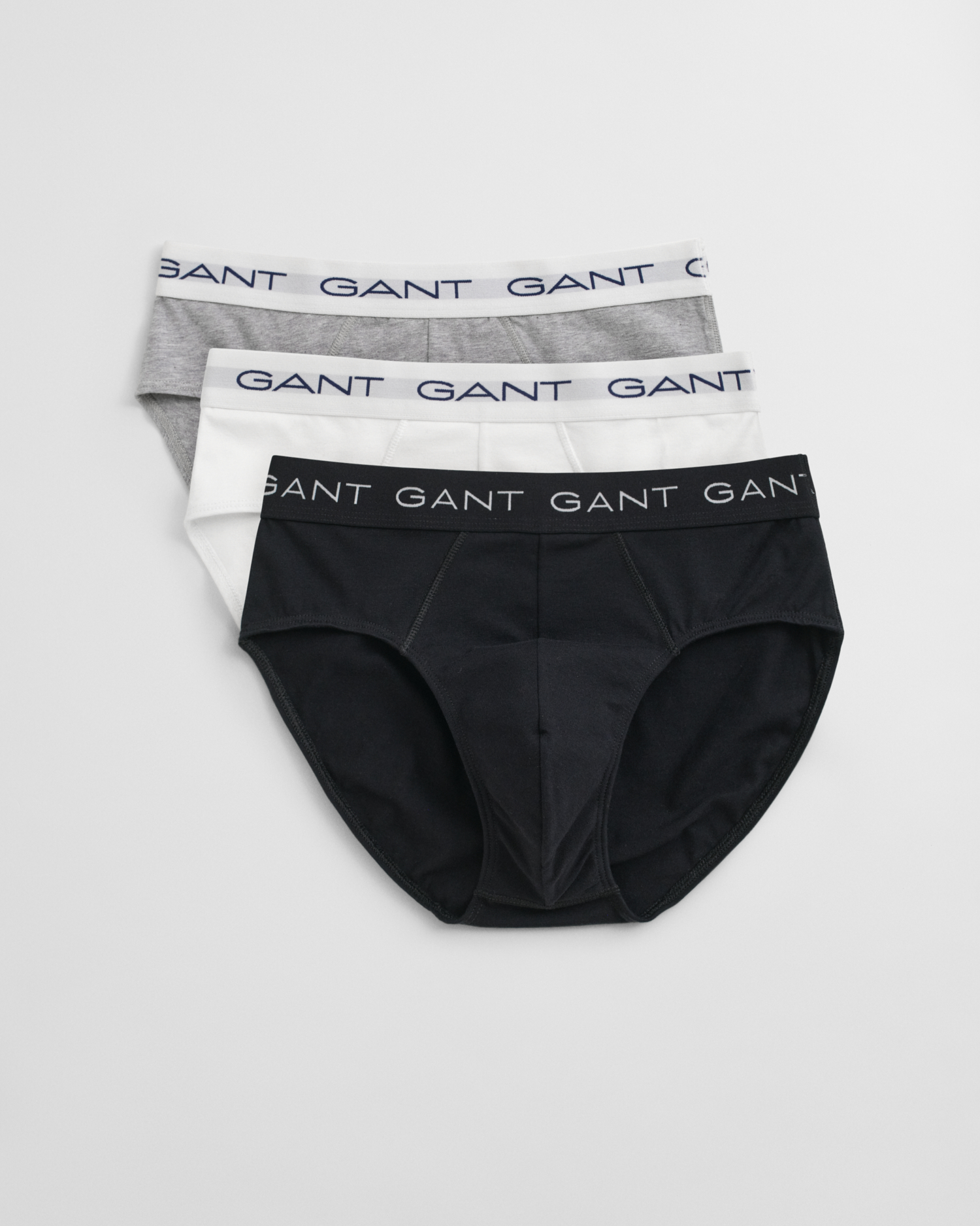 Gant Men's Light/Grey 3-Pack Briefs ) Xxxl
