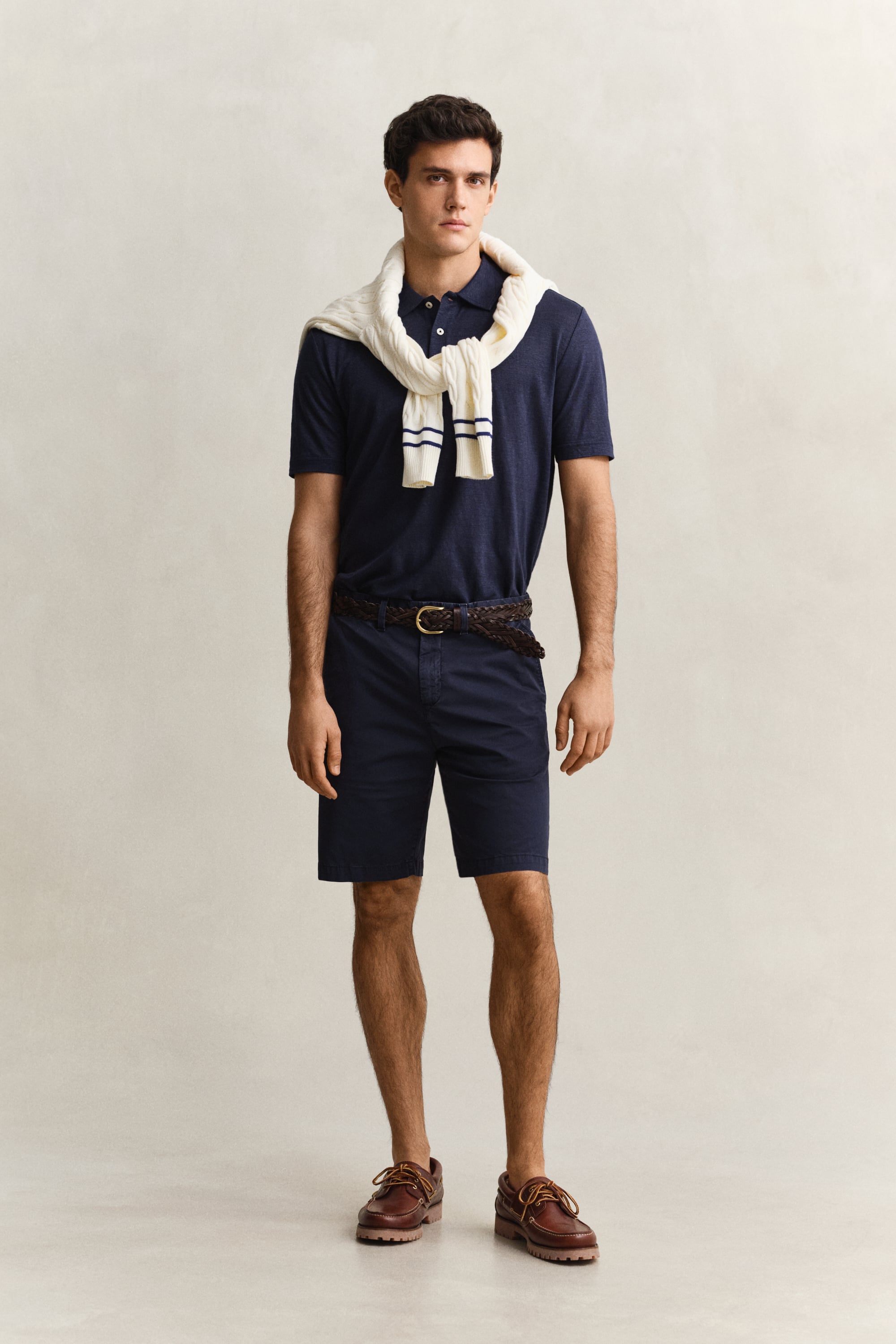 Gant Men's Navy Sunfaded Chino Shorts (34) Evening Blue