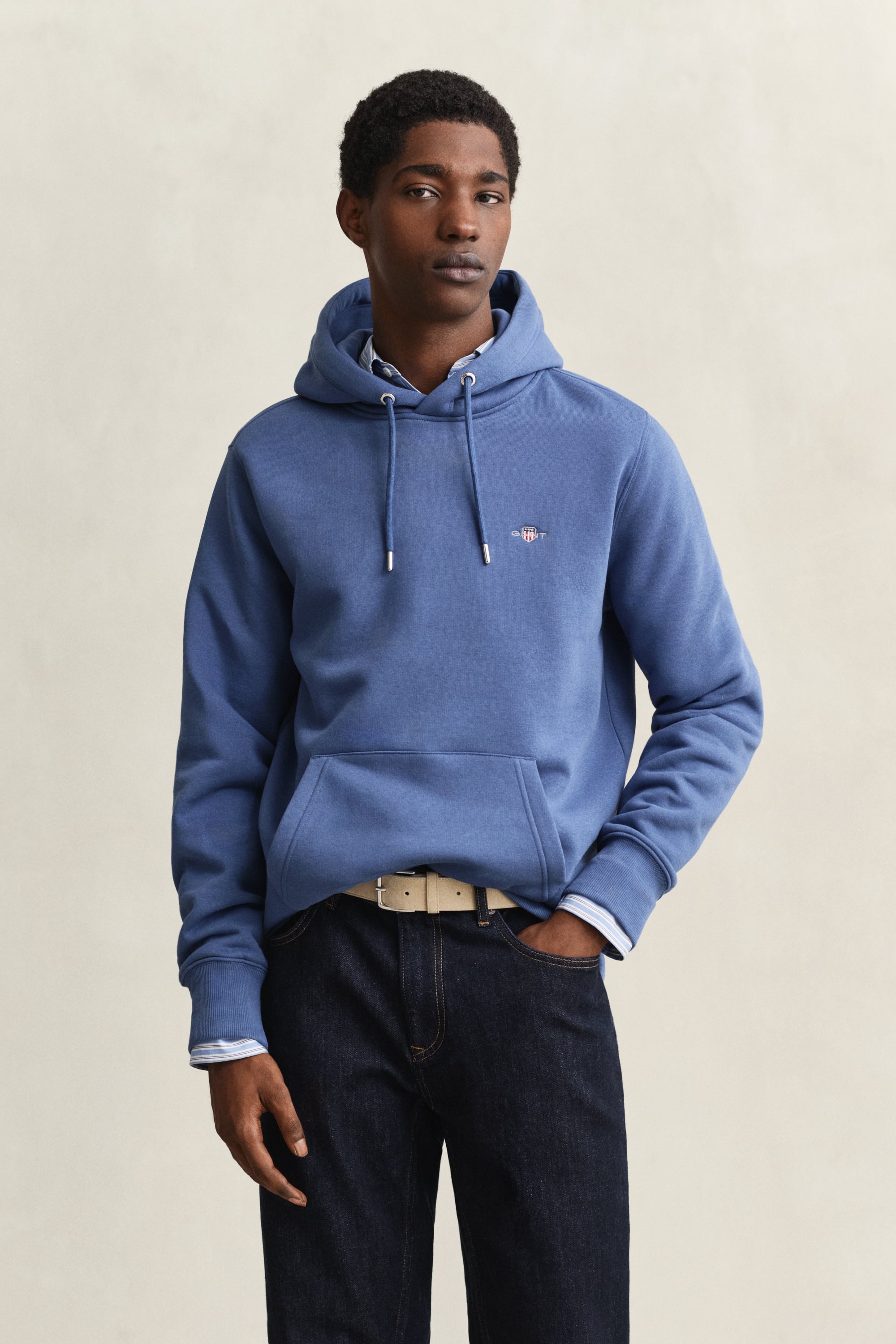 Gant Men's Vintage Blue Shield Hoodie (M)
