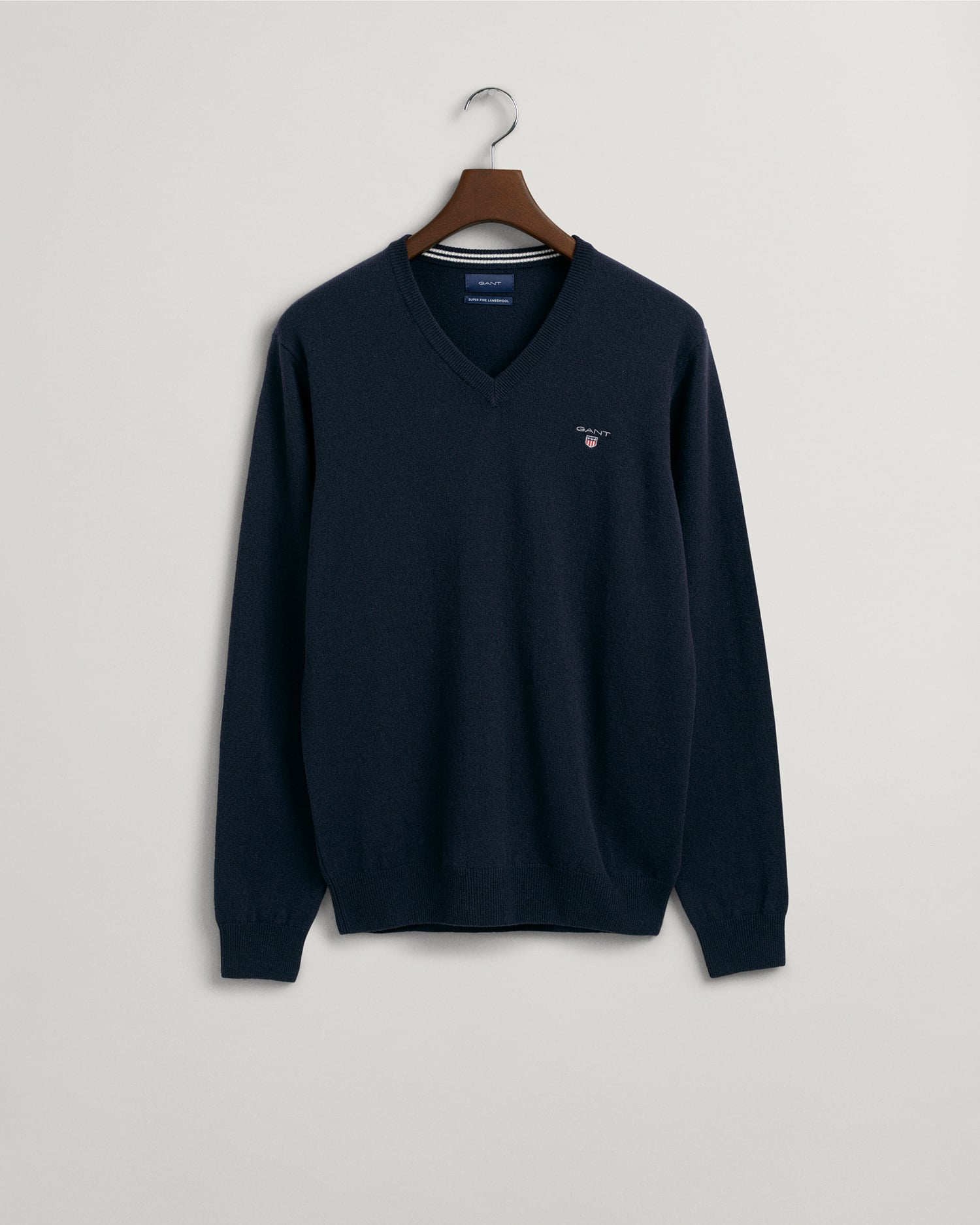 Super Fine Lambswool V-Neck Sweater - GANT
