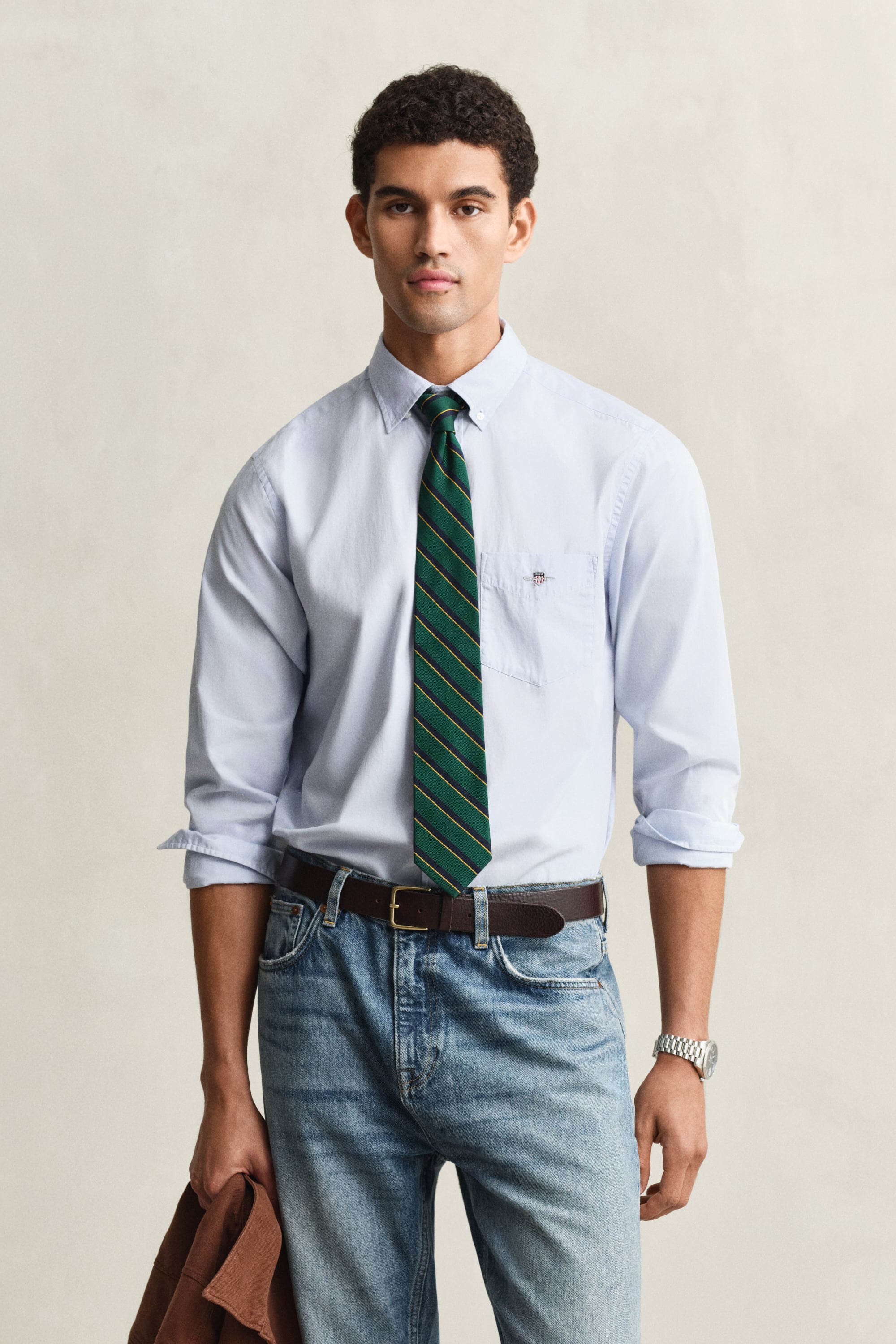 Gant Men's Light Blue Regular Fit Classic Poplin Shirt (Xxxl)