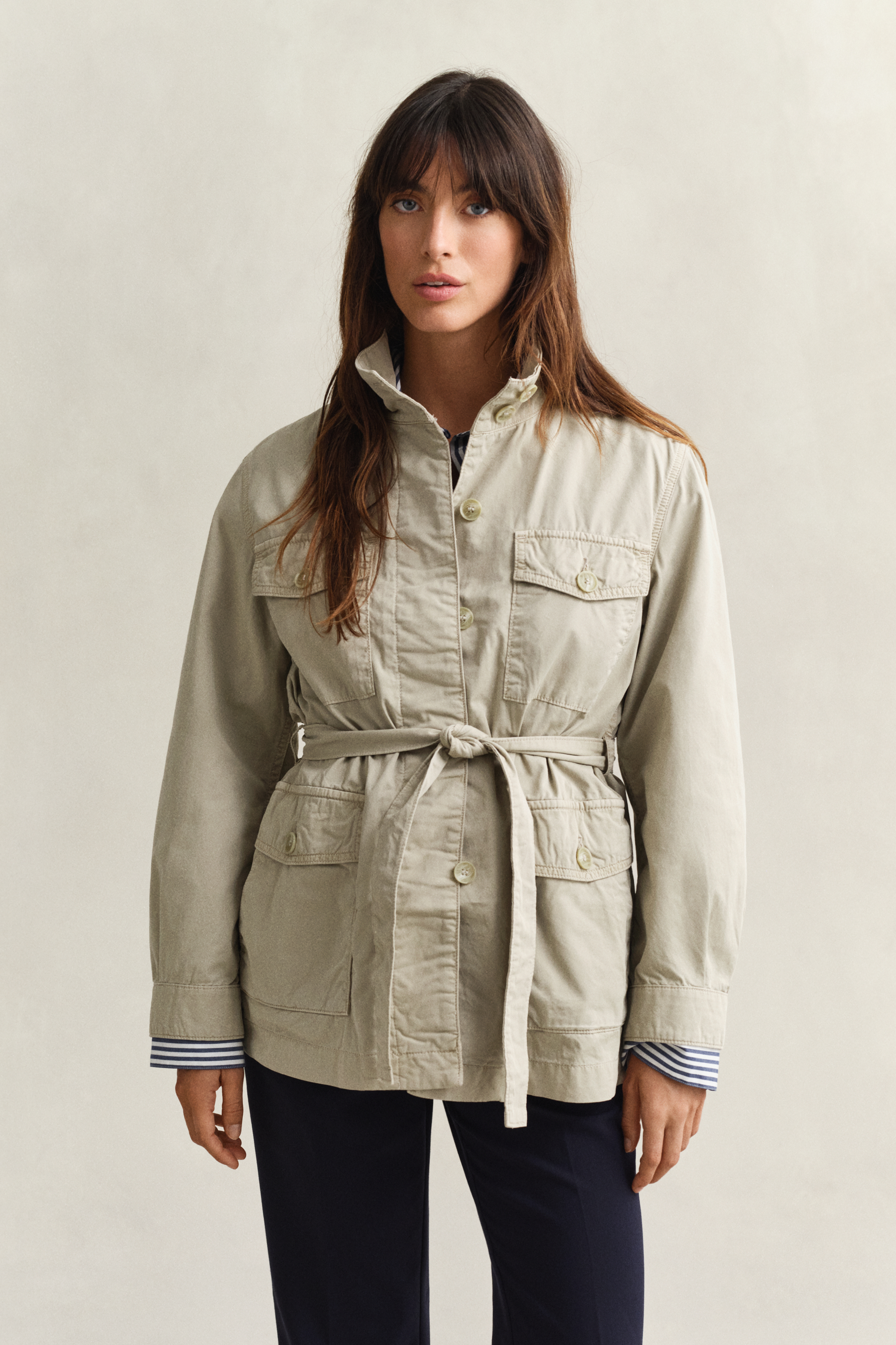 Gant Women's Country Beige Belted Field Jacket (S)