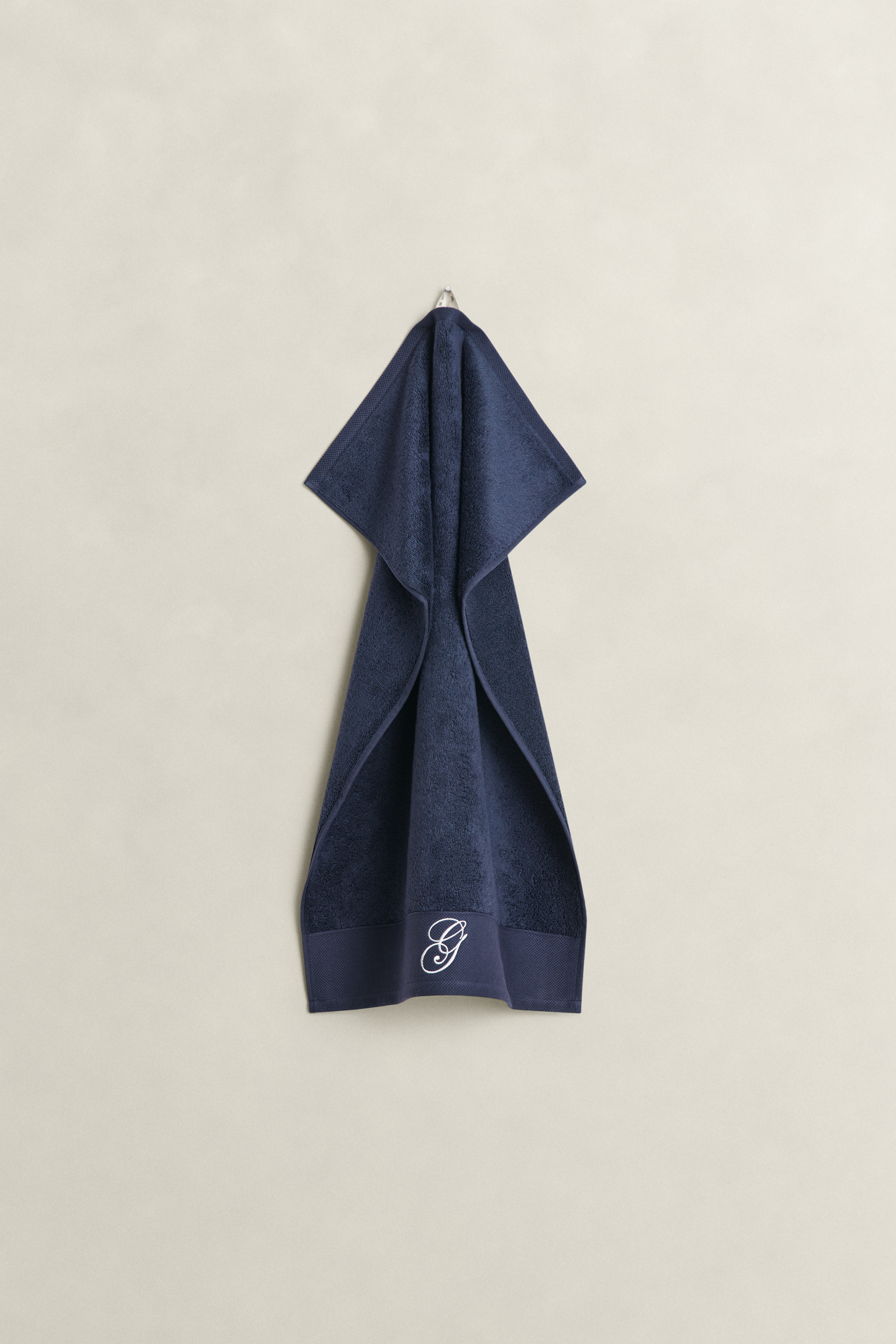 Gant Unisex Navy Home Decor Embroidered Towel 50X70 (50X70) Marine