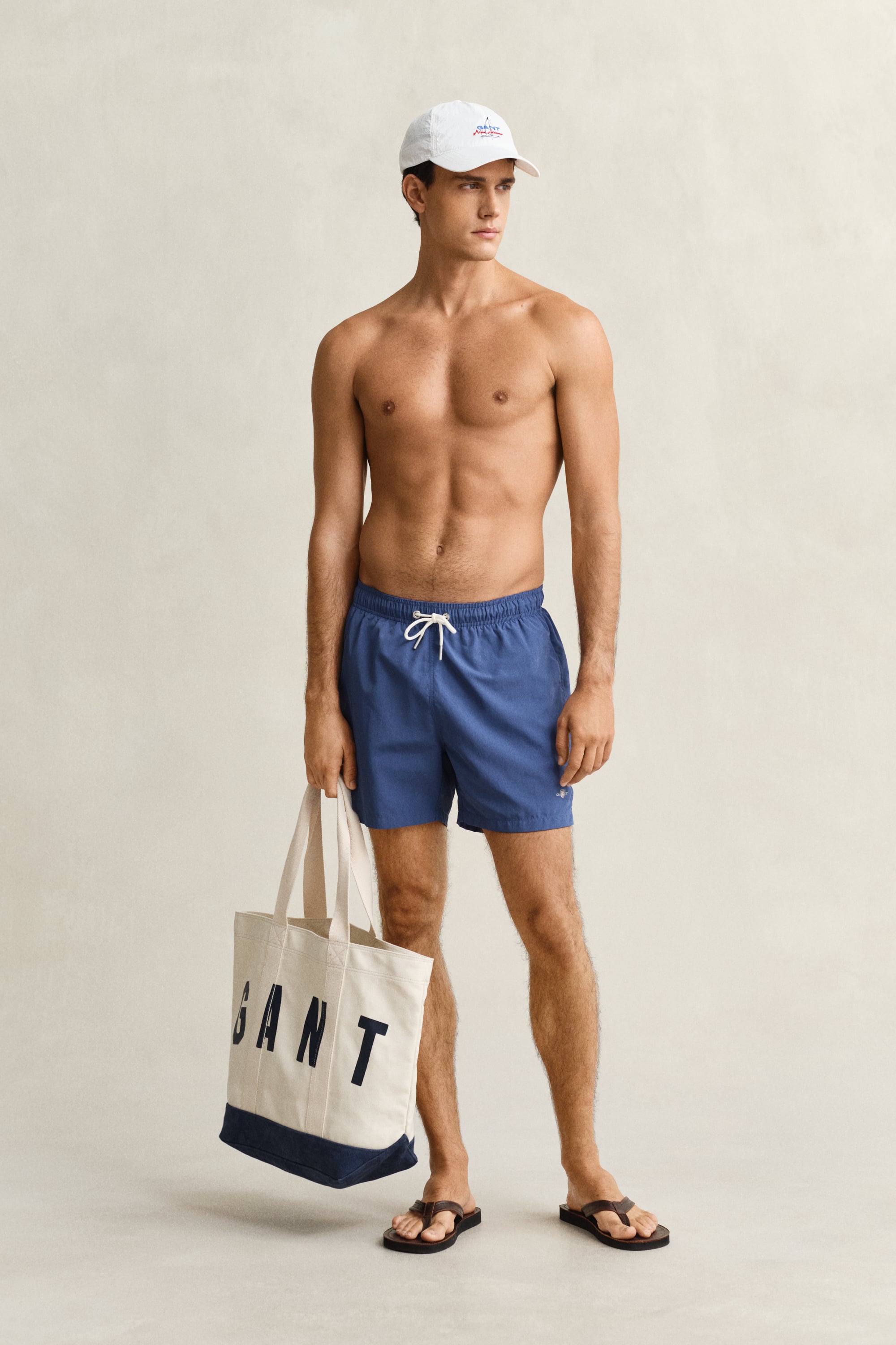 Gant Men's Vintage Blue Swim Shorts (L)