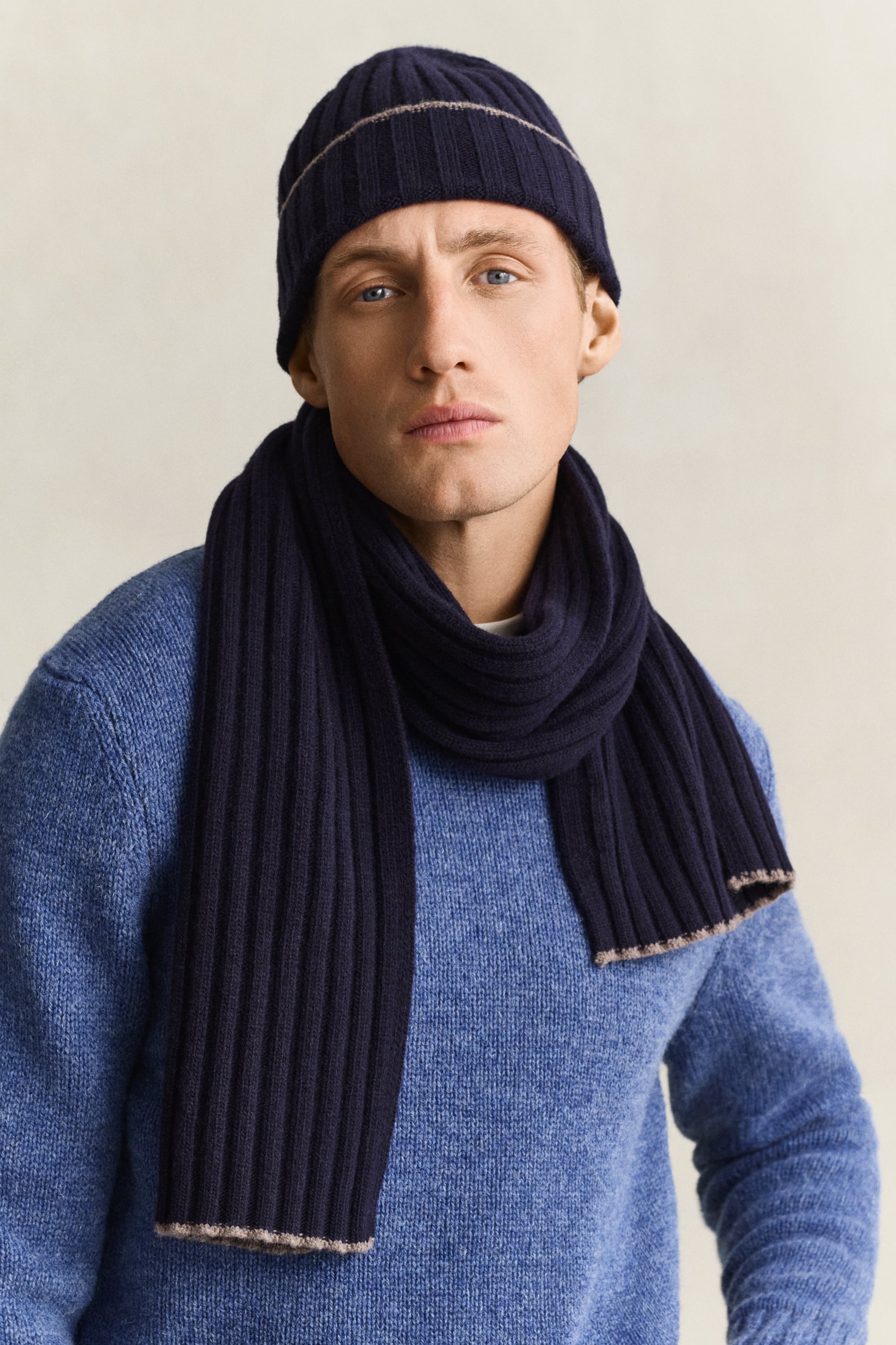 Tipped Scarf & Beanie Gift Set EVENING