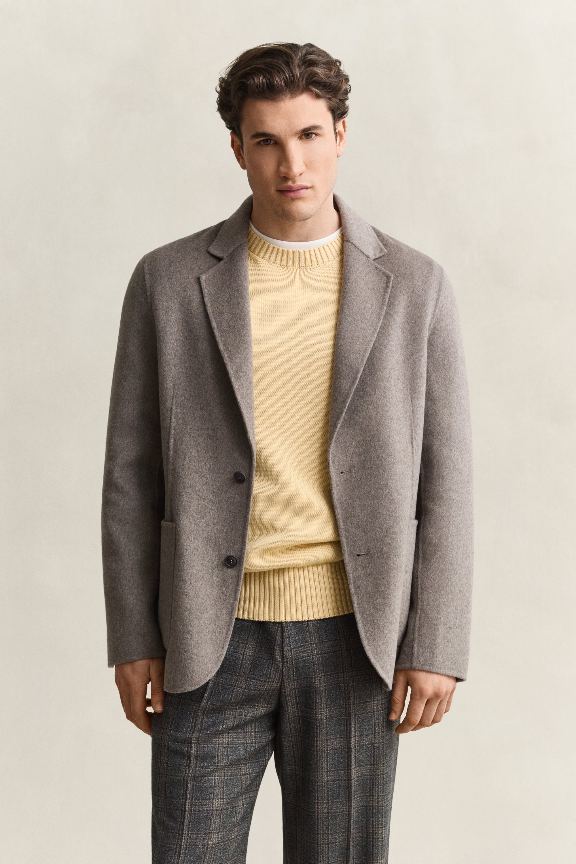 Gant Men's Mist Taupe Handstitched Blazer (56)