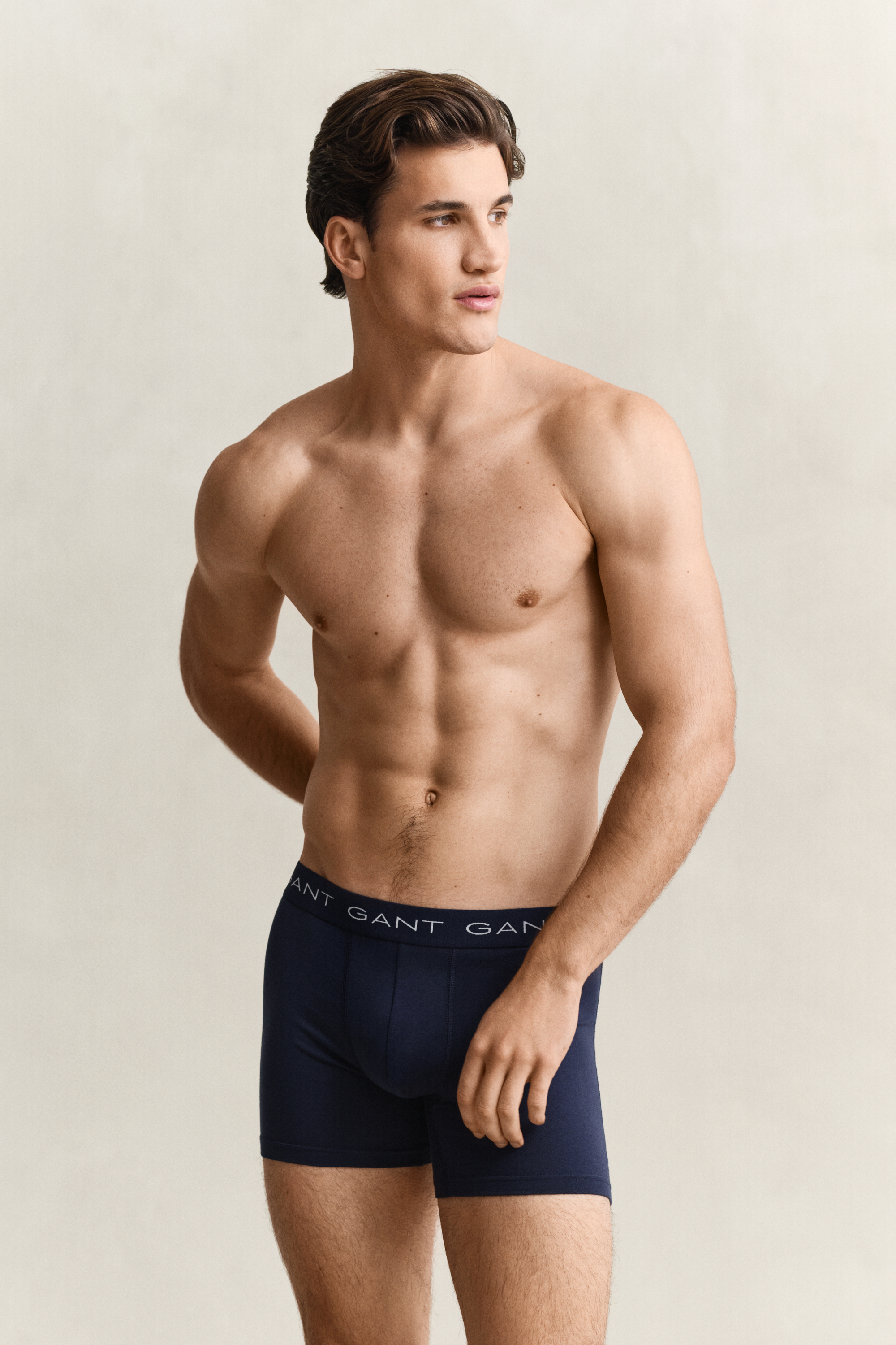Gant Men's Navy 3-Pack Boxer Briefs (Xl) Marine