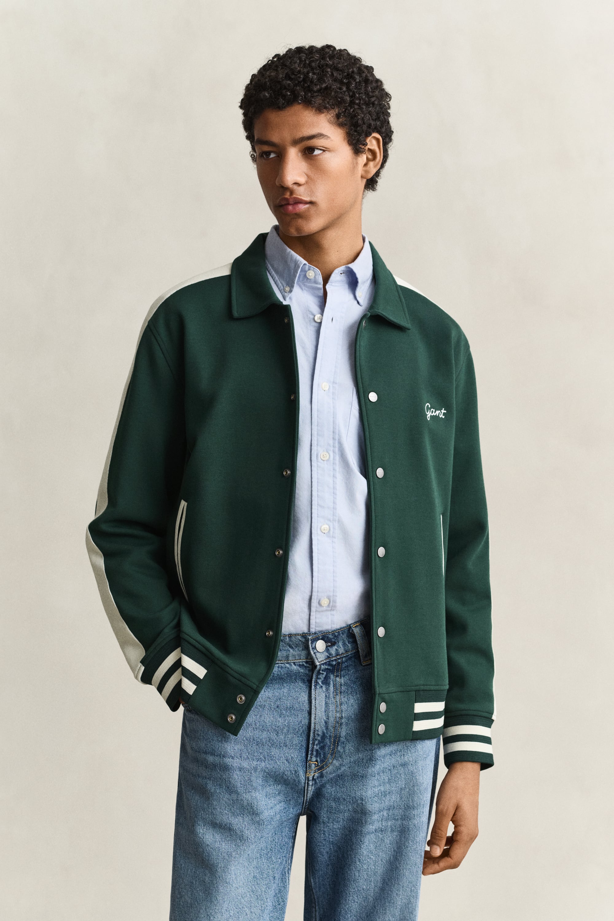 Interlock Buttoned Jacket TARTAN