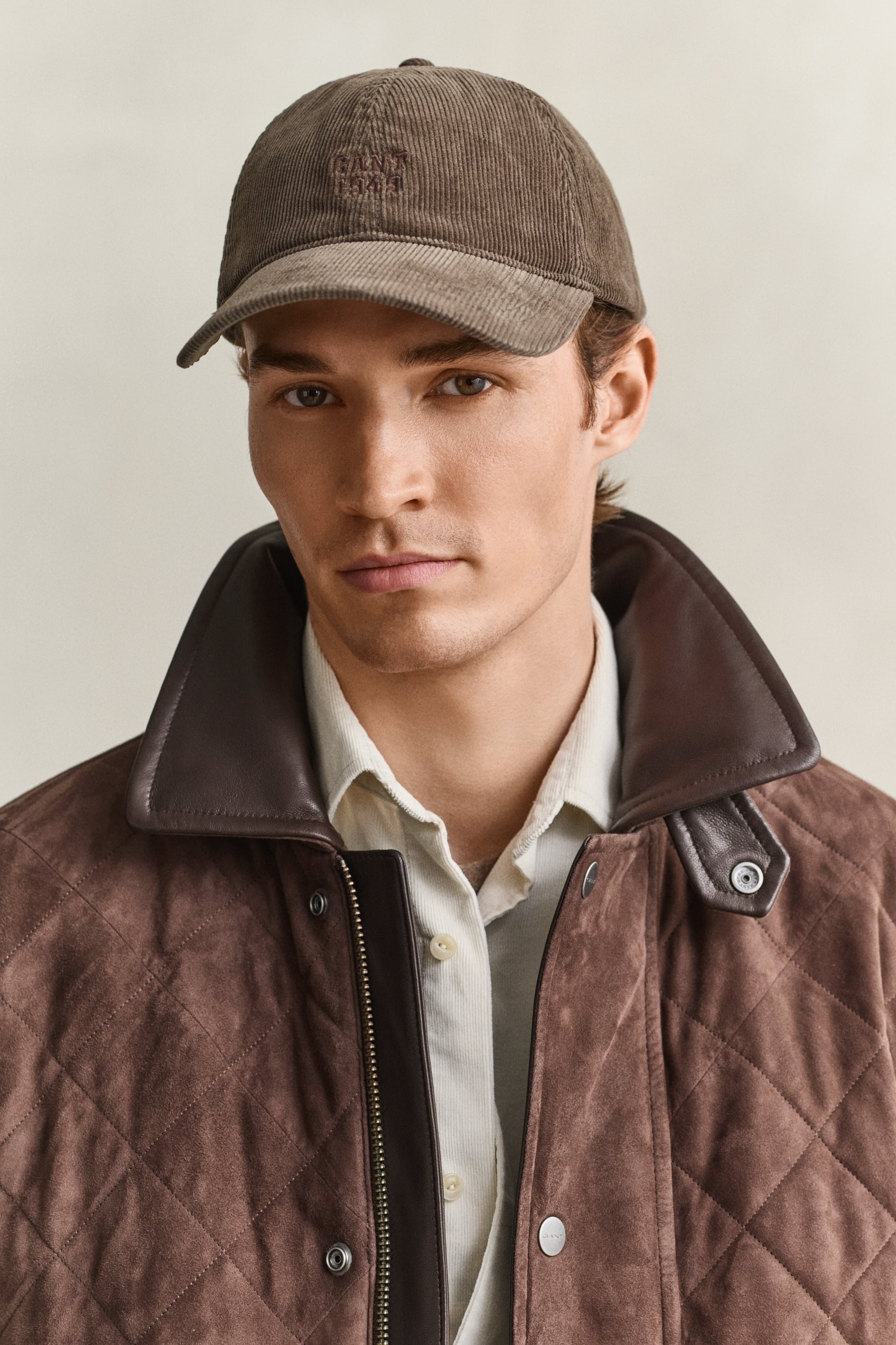 Gant Men's Green Corduroy Cap (One Size) Dark Moss
