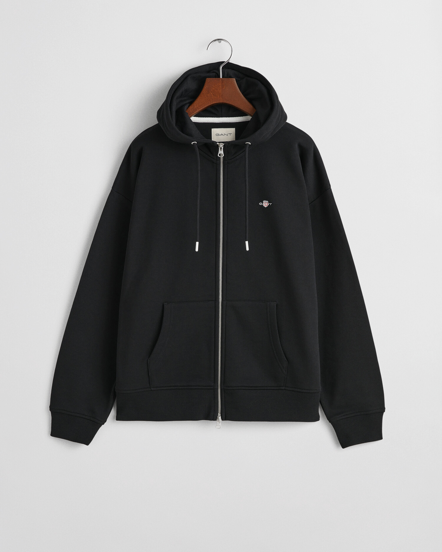 Gant Women's Black Shield Zip Hoodie (M)