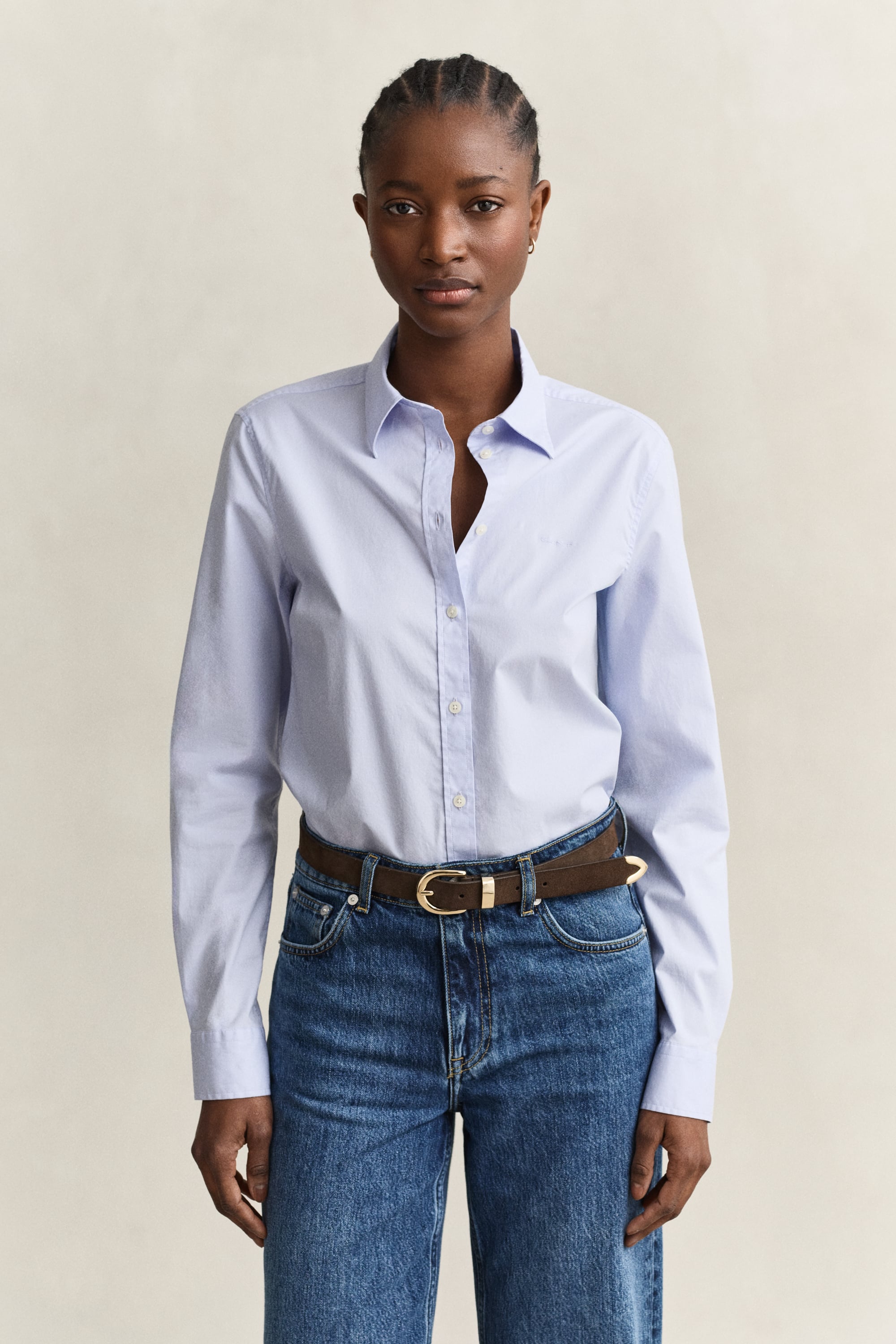 Gant Poplin Shirt In Blue