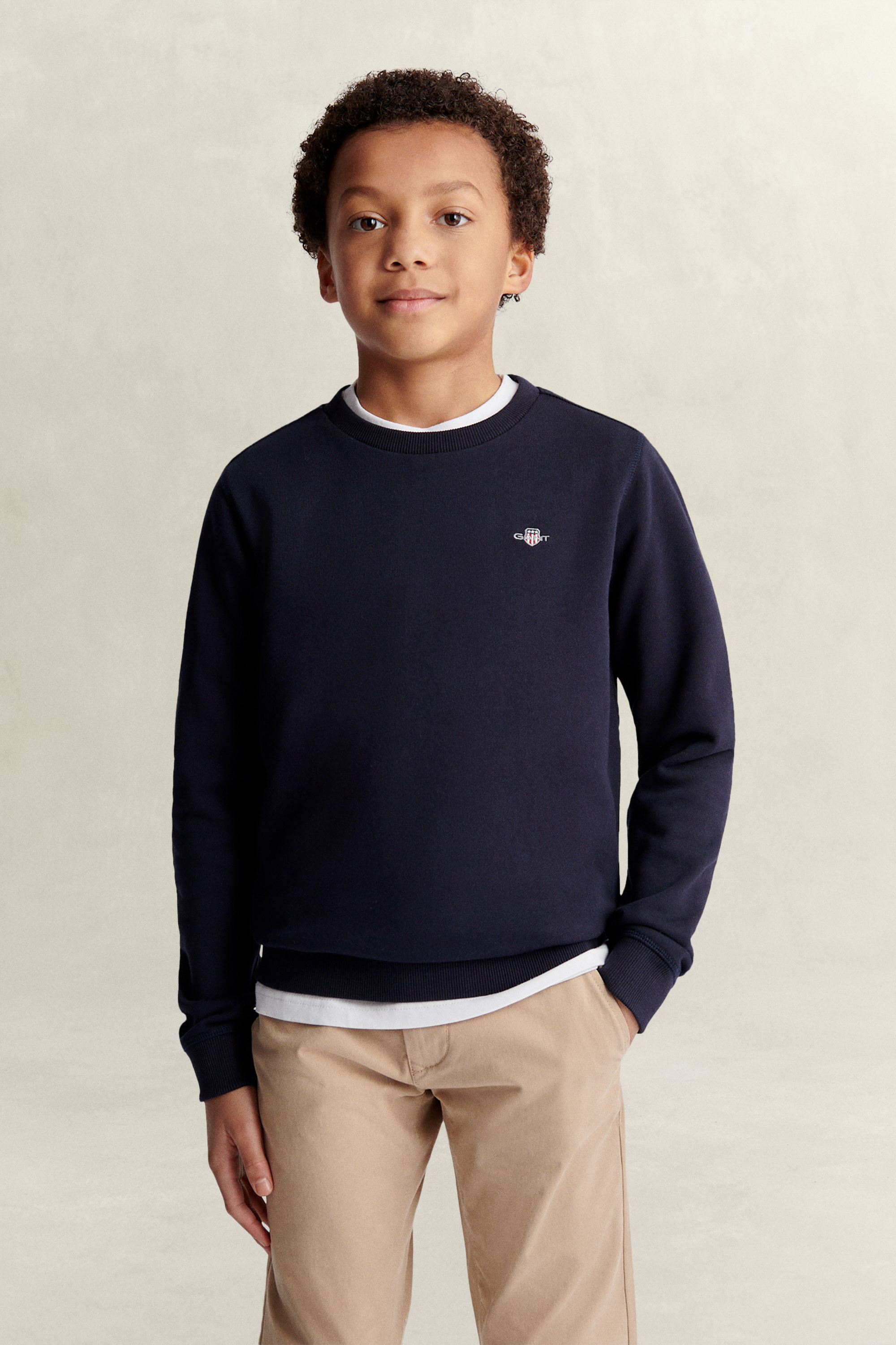 Gant Unisex Navy Teens Shield Sweatshirt (134/140) Evening Blue