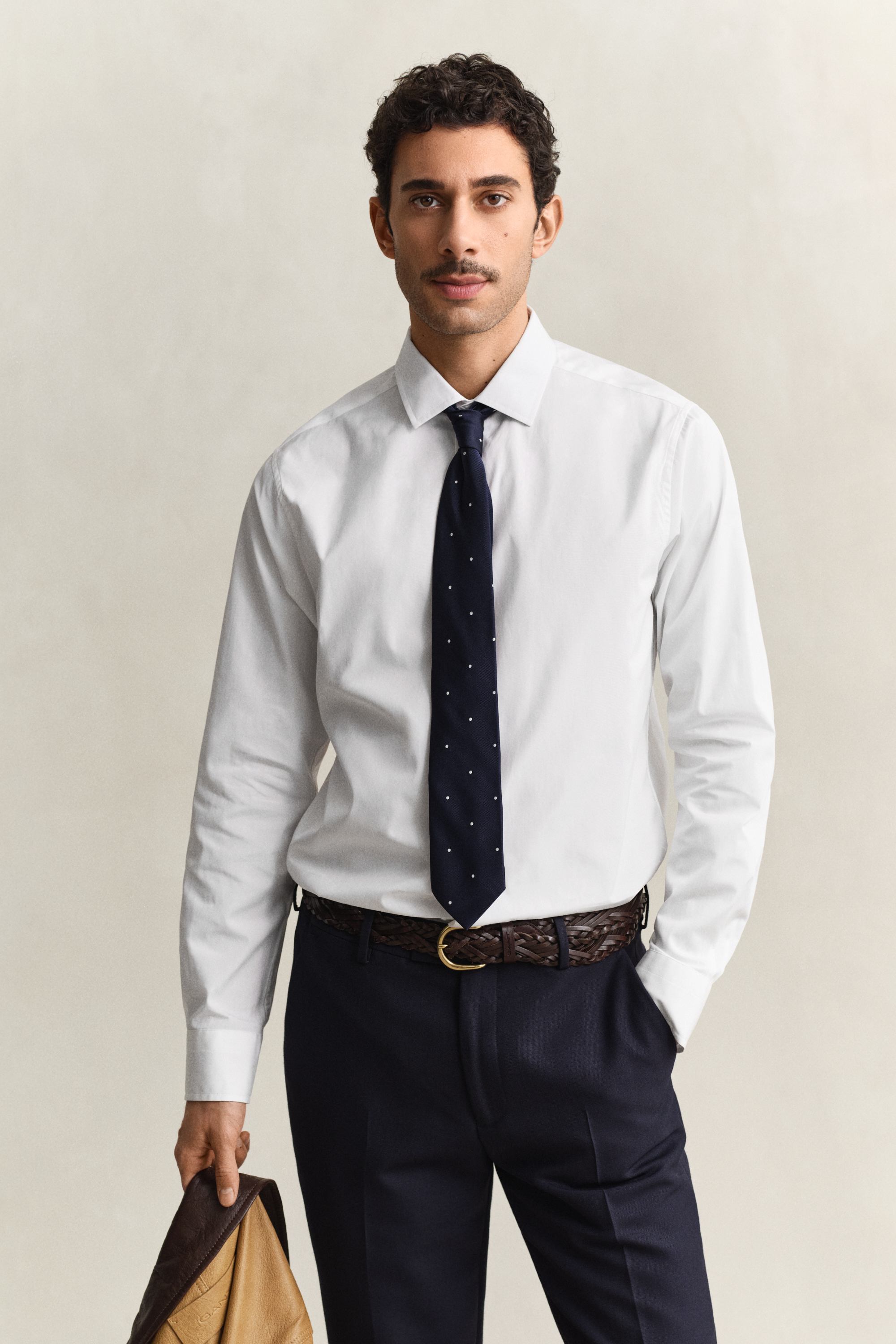 Gant Men's White Poplin Dress Shirt (Xxl)