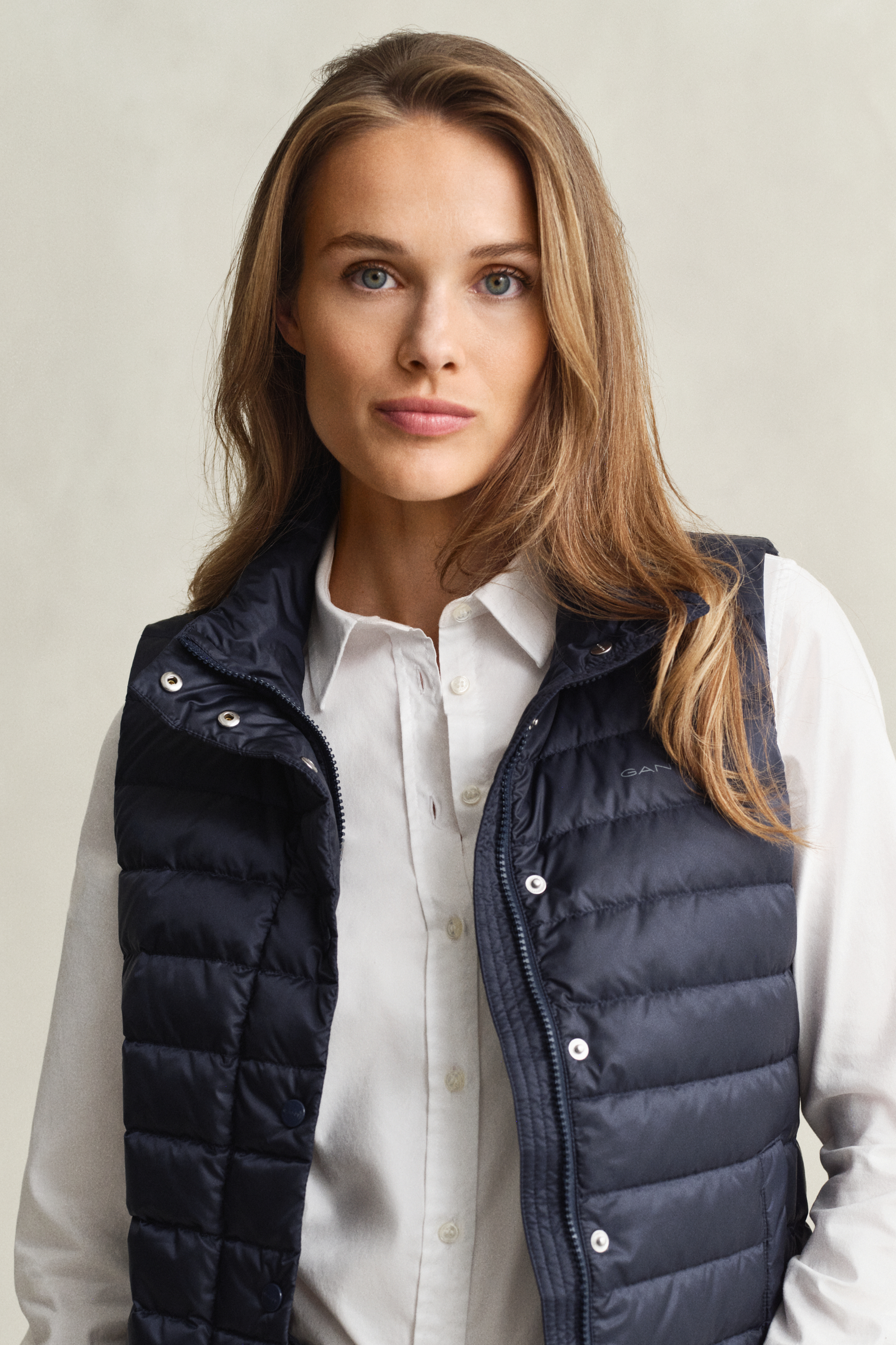 Gant Light Down Vest In Multi