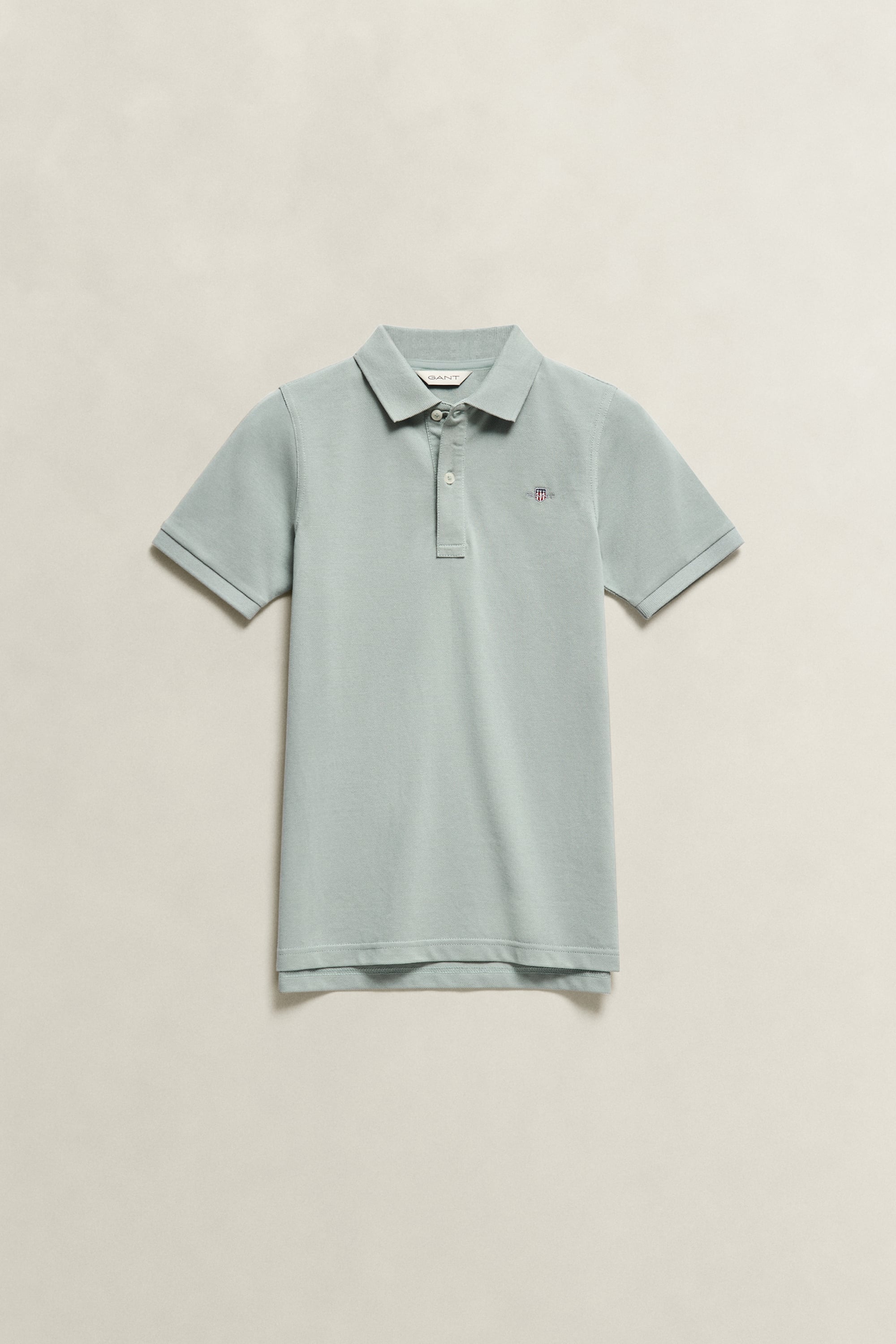 Gant Men's Ceramic Grey Teens Teen Boys Shield Polo Sweater (134/140)
