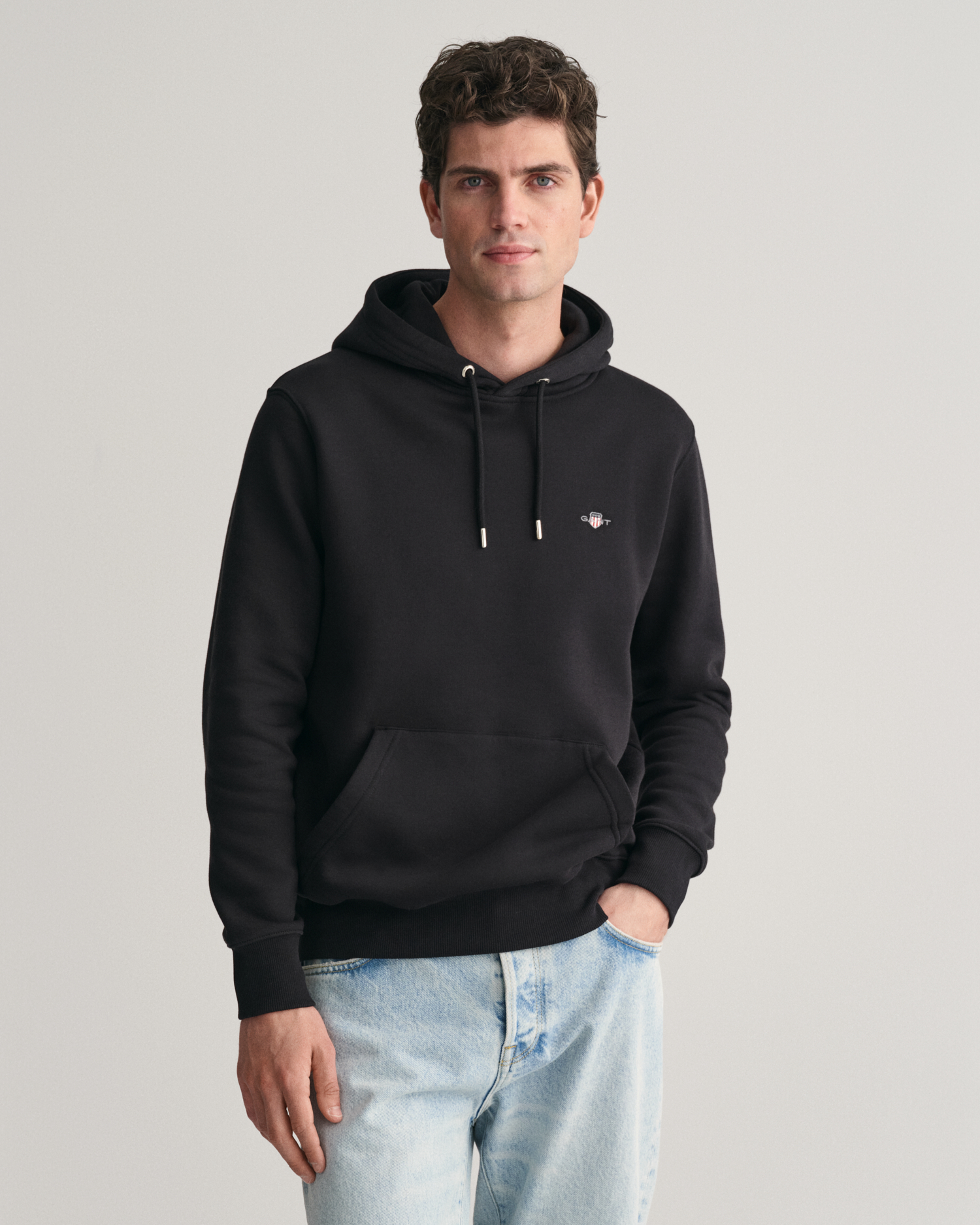 GANT USA Women's Hoodie - 100% Cotton Embroidered Logo Pullover With Drawstring Hood - View #7