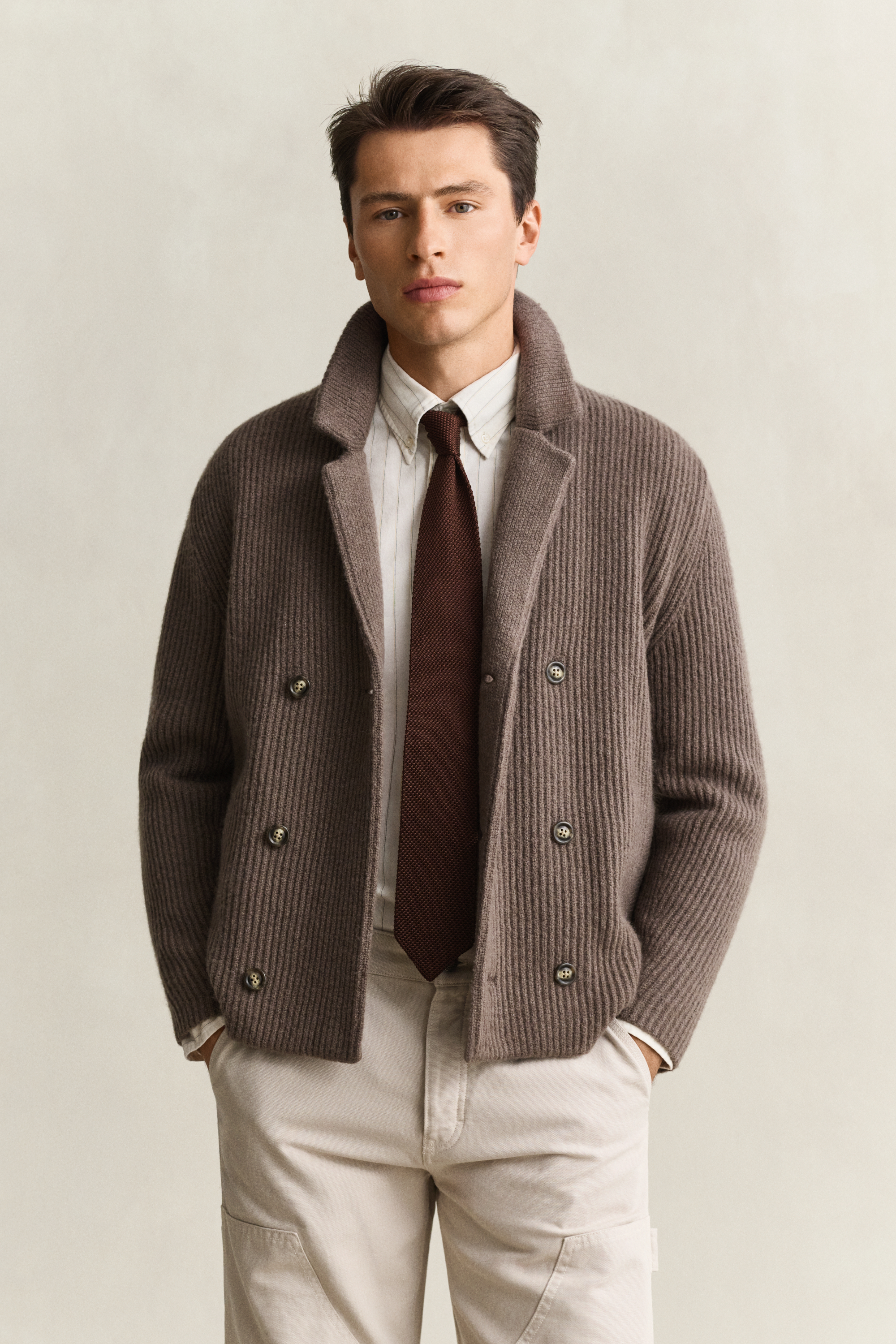 Knitted Blazer Cardigan FADED