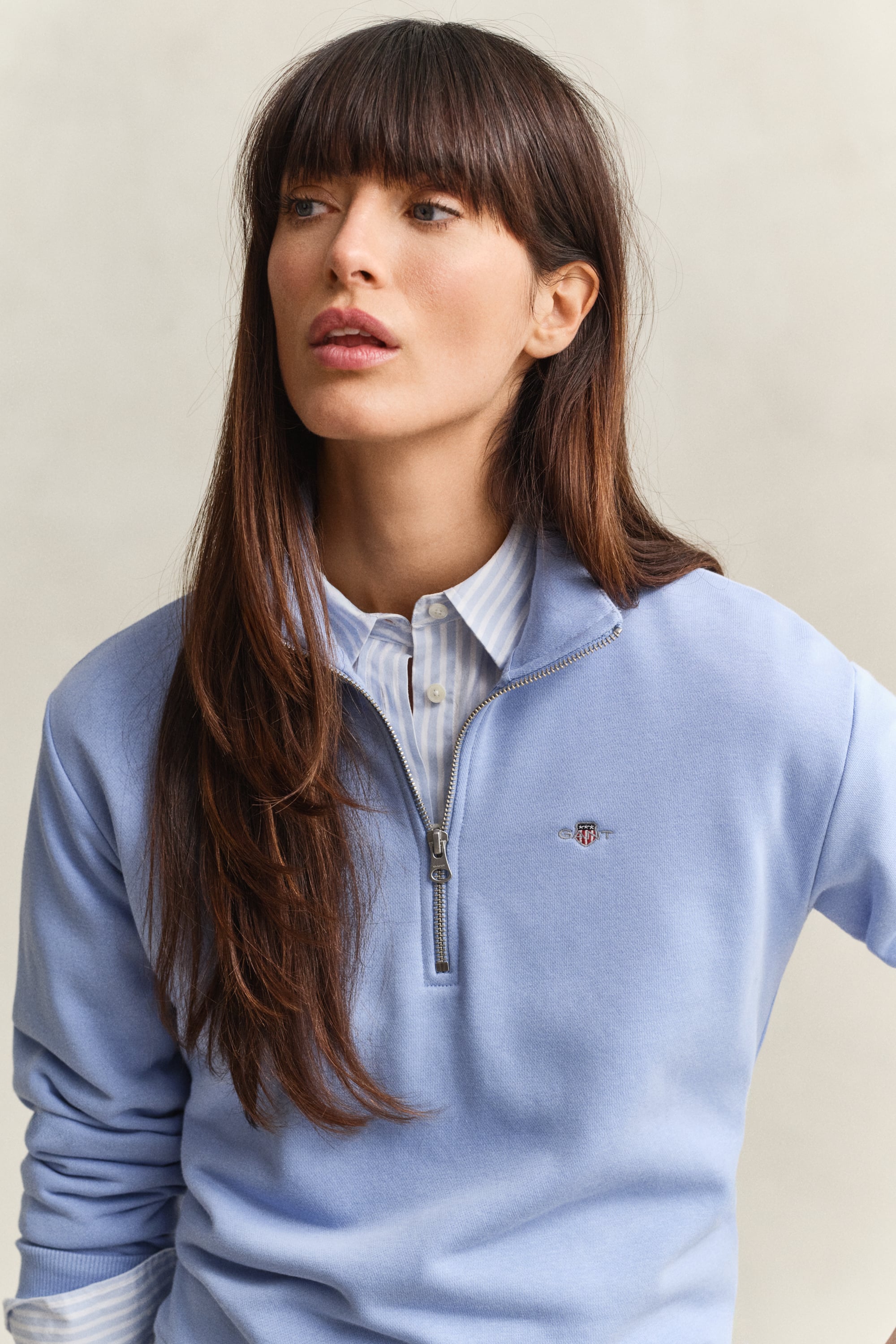 Gant Shield Half Zip Sweatshirt