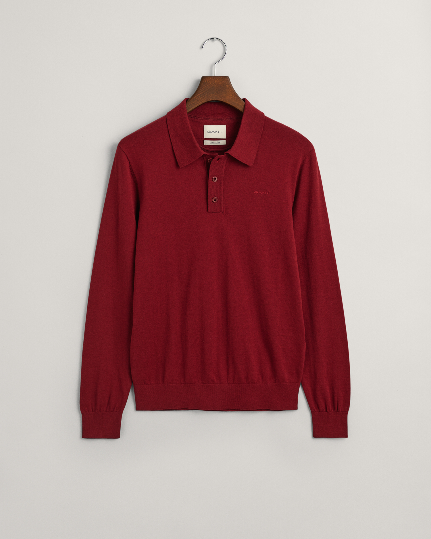 GANT Men Fine Cotton Polo Sweater (XL) Red