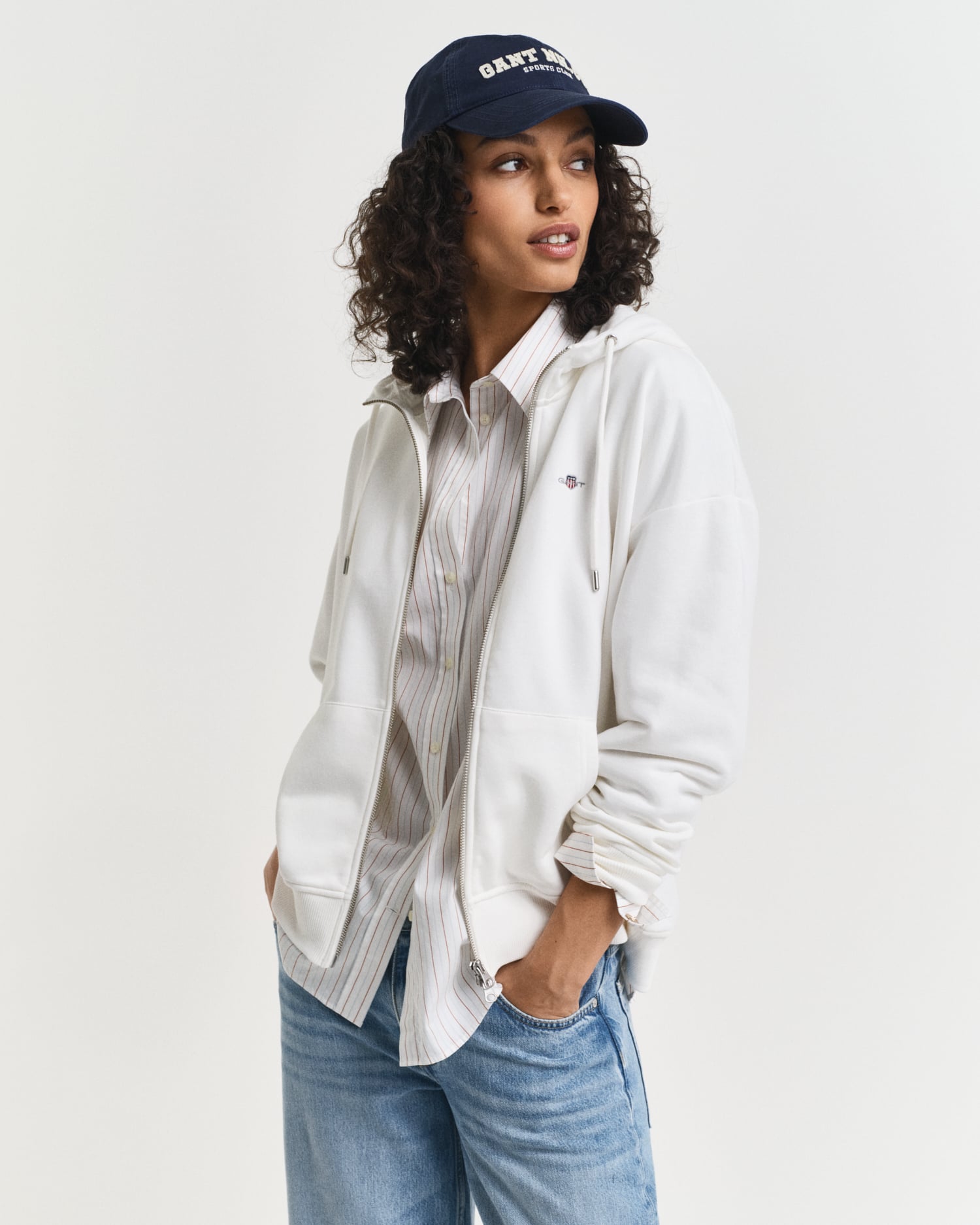 Gant Women's Shield Zip Hoodie ) Xxxl