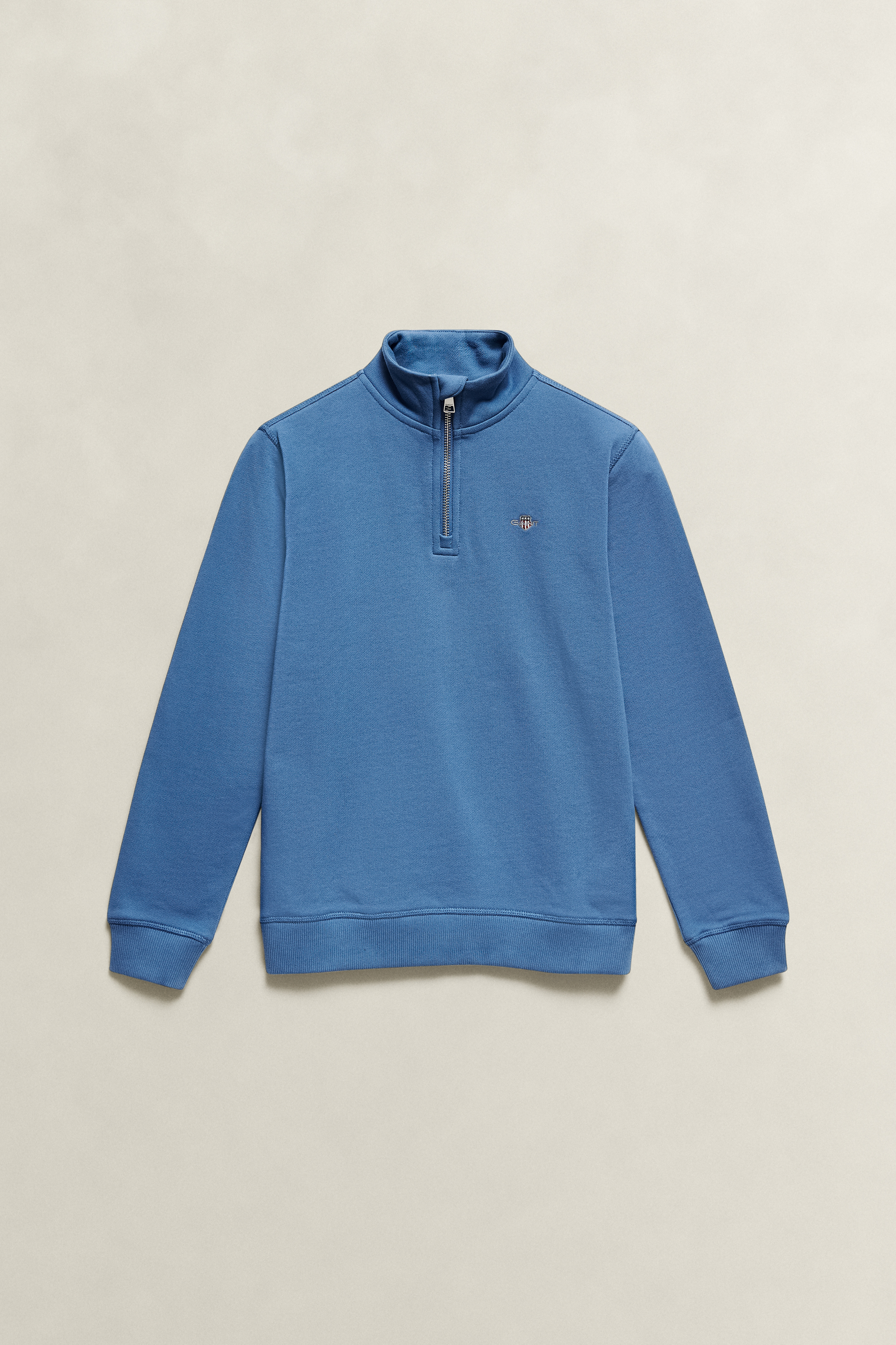 Gant Men's Blue Teens Teen Boys Half Zip Sweatshirt (158) Salty Sea