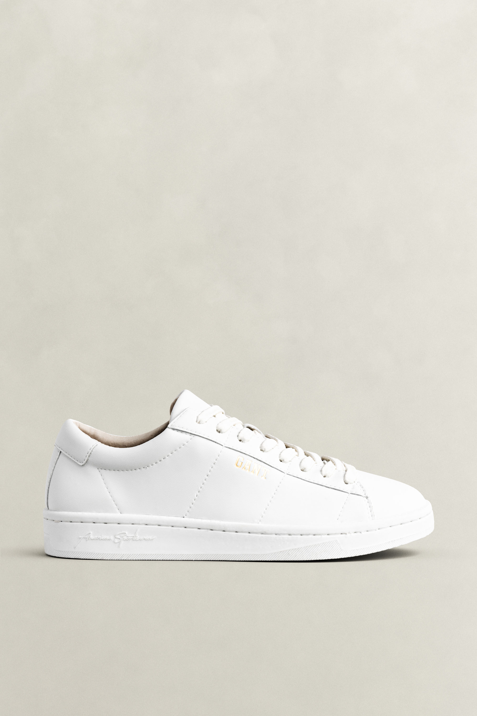 Gant Men's White Prepus Leather Sneakers (41)