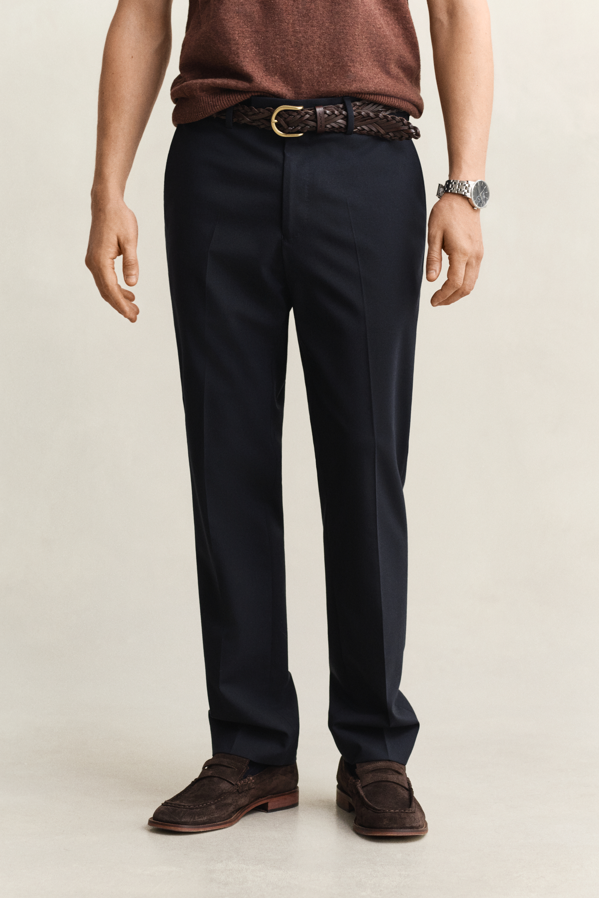 Gant Men's Navy Suit Pants (48) Evening Blue