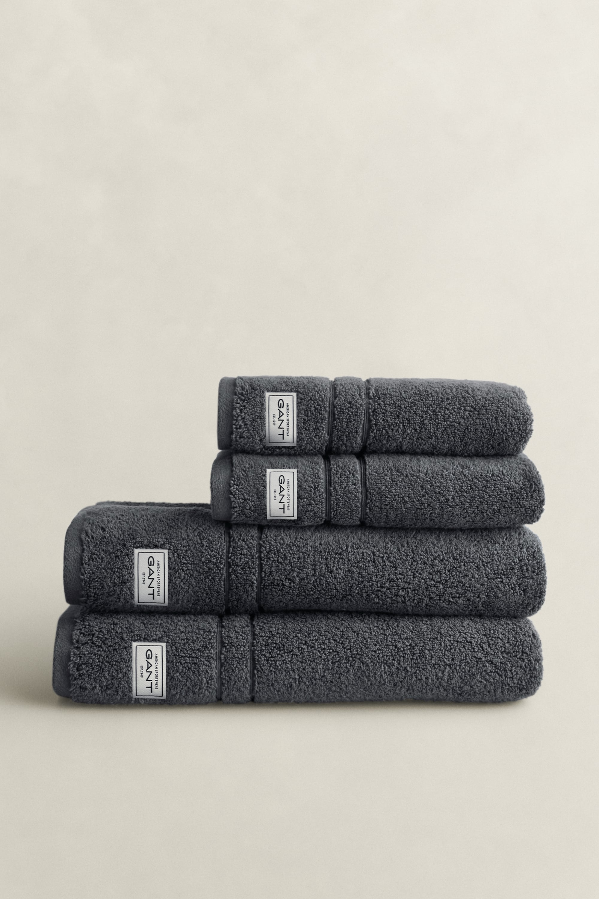 Gant Unisex Anchor Grey Home Decor 4-Pack Premium Towels (50X70+70X140)