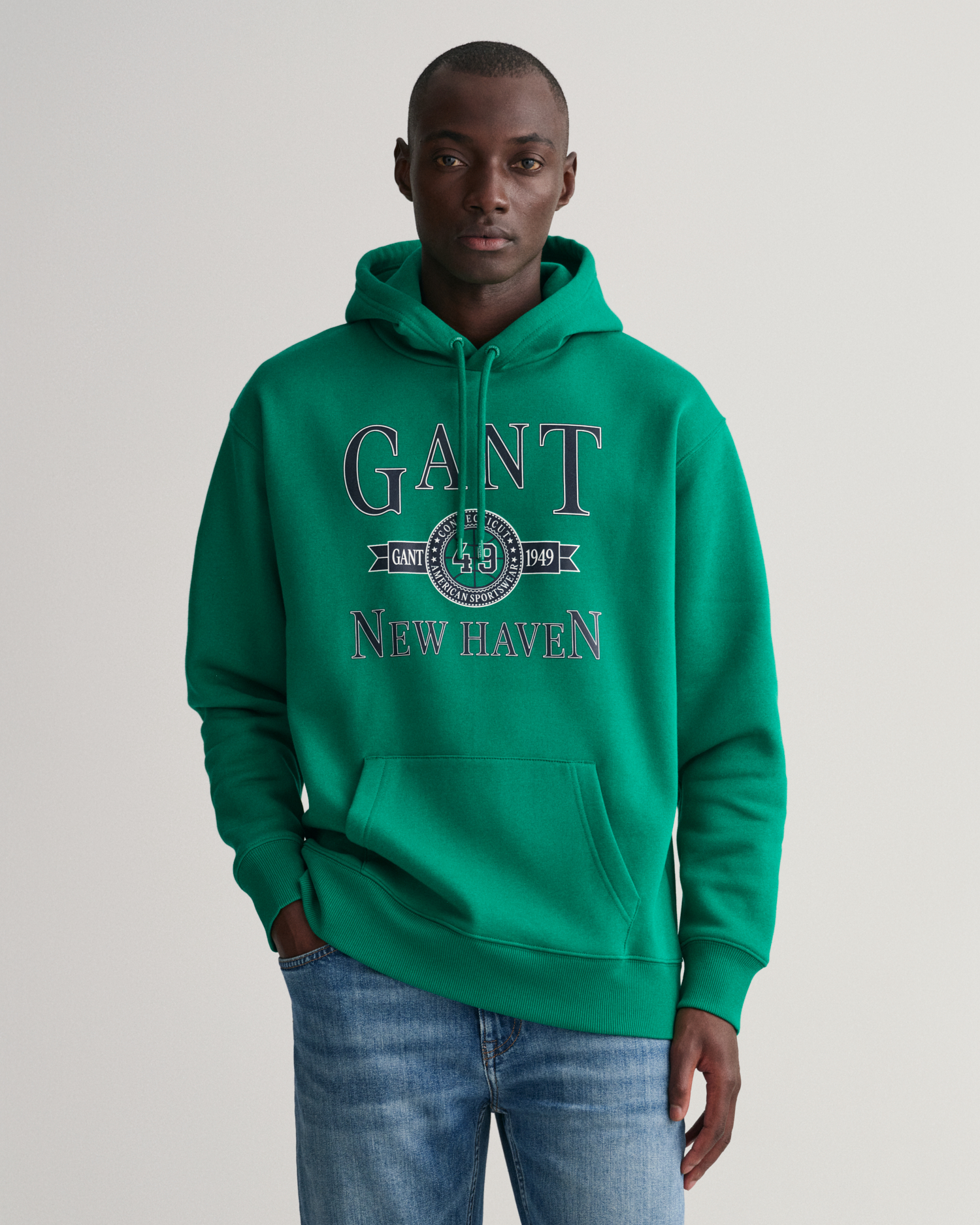GANT Men Retro Crest Hoodie (S) Green