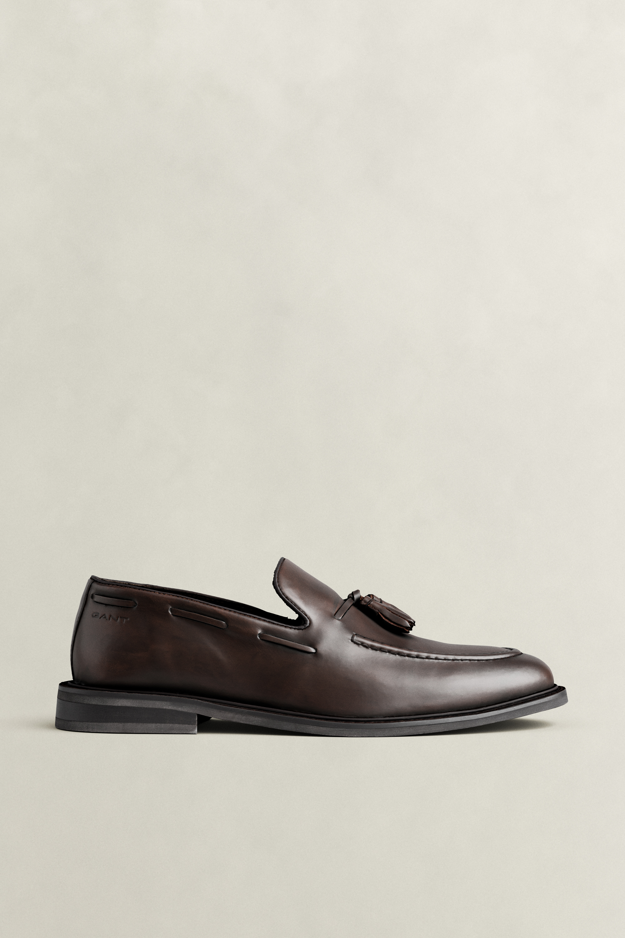 Gant Men's Brown Lozham Leather Loafers (45) Dark