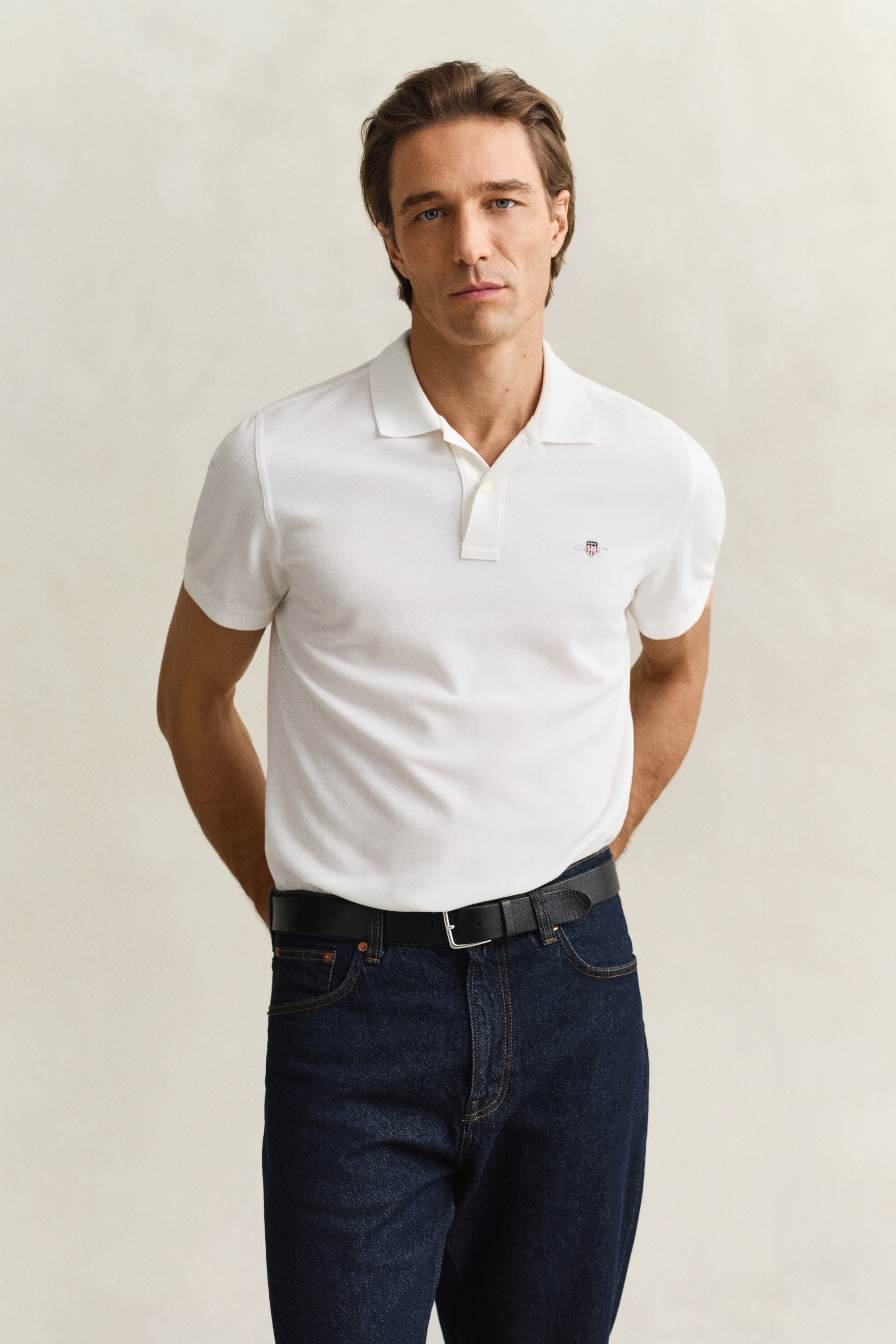 Gant Men's White Regular Fit Polo Shirt (Xl)