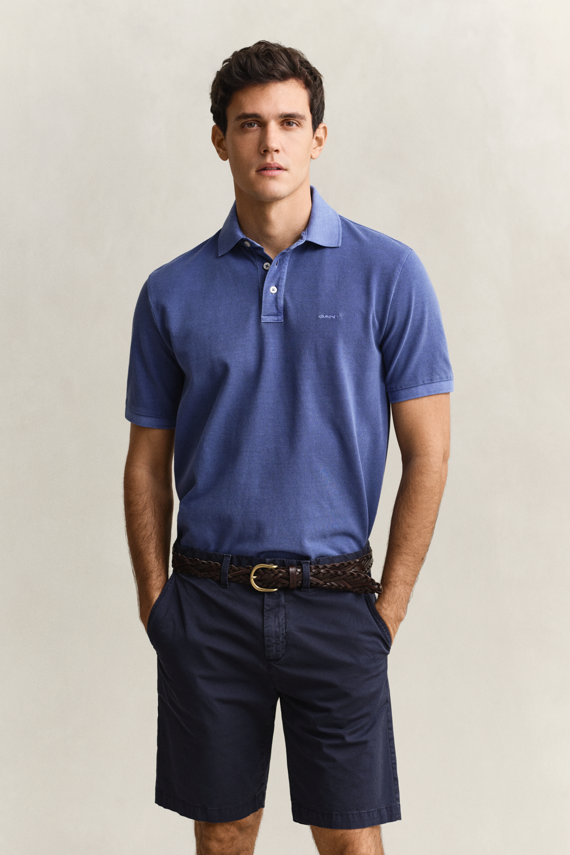 Gant Men's Vintage Blue Sunfaded Polo Shirt (S)