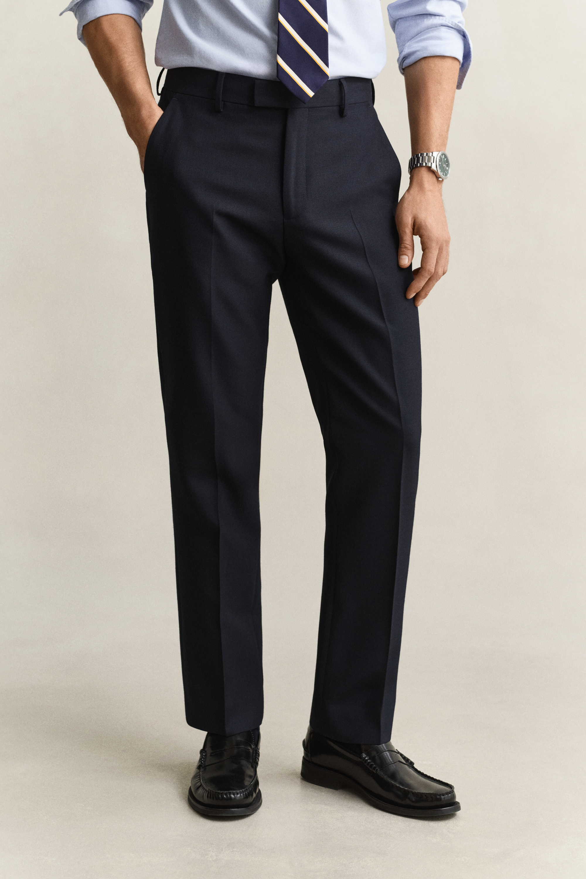 Gant Men's Navy Club Suit Pants (50) Evening Blue