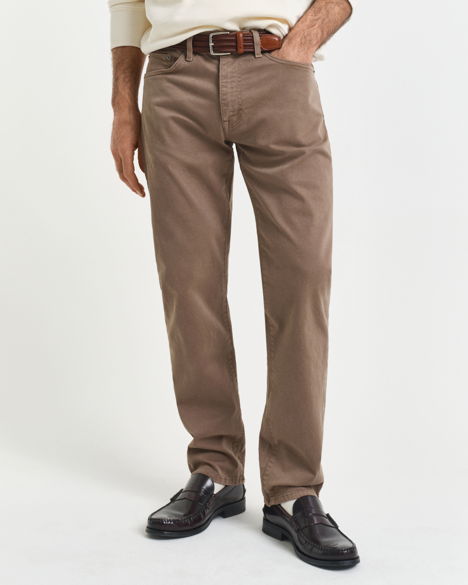 Gant Men's Brown Regular Fit Desert Jeans (32/30) Desert