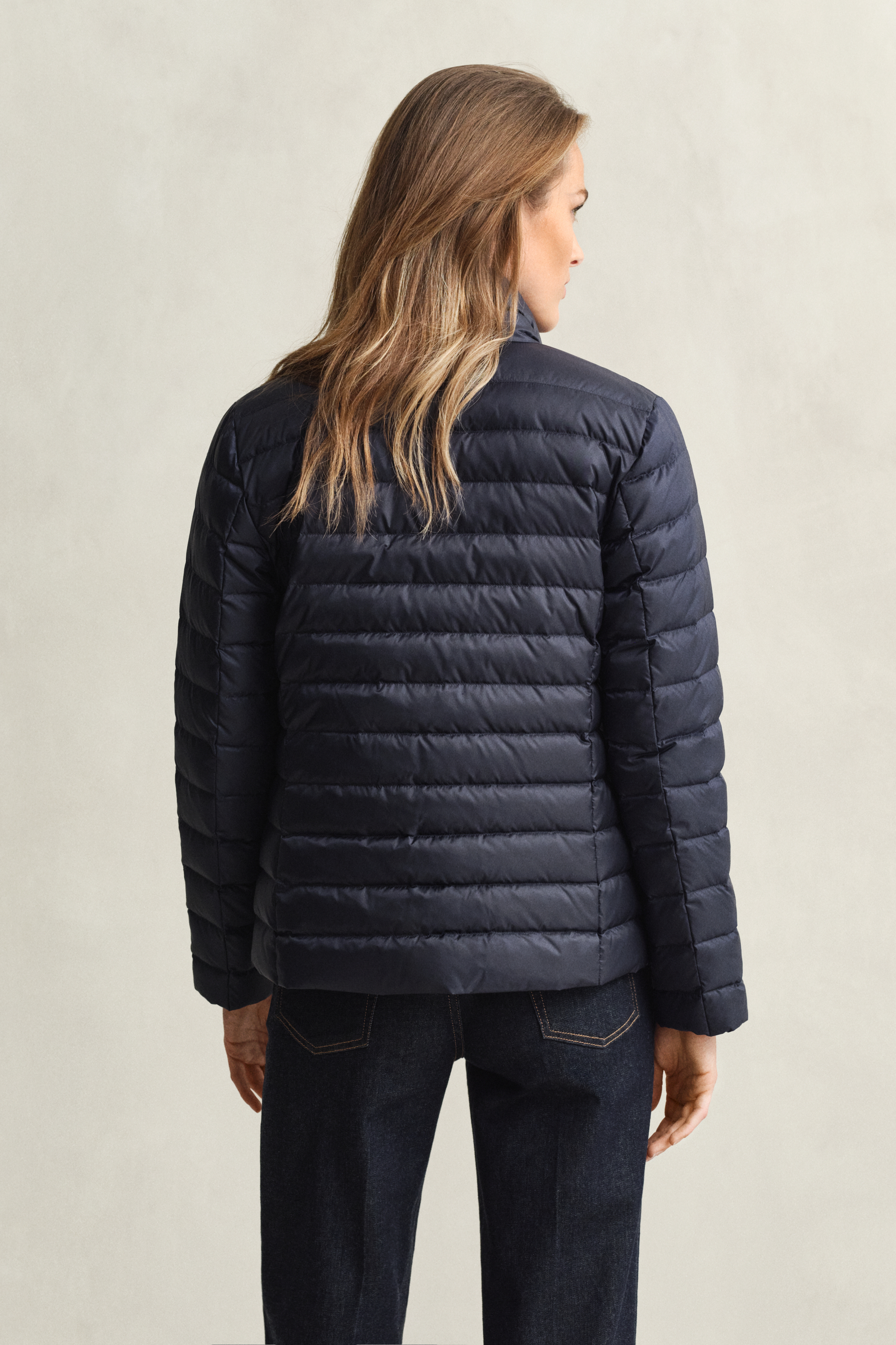 Gant Light Down Jacket In Blue