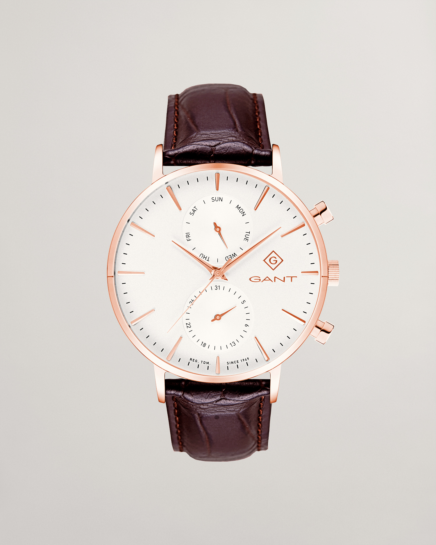 GANT G121006 PARK HILL Day-Date II (43.5mm) White Dial / Watch - Image 5