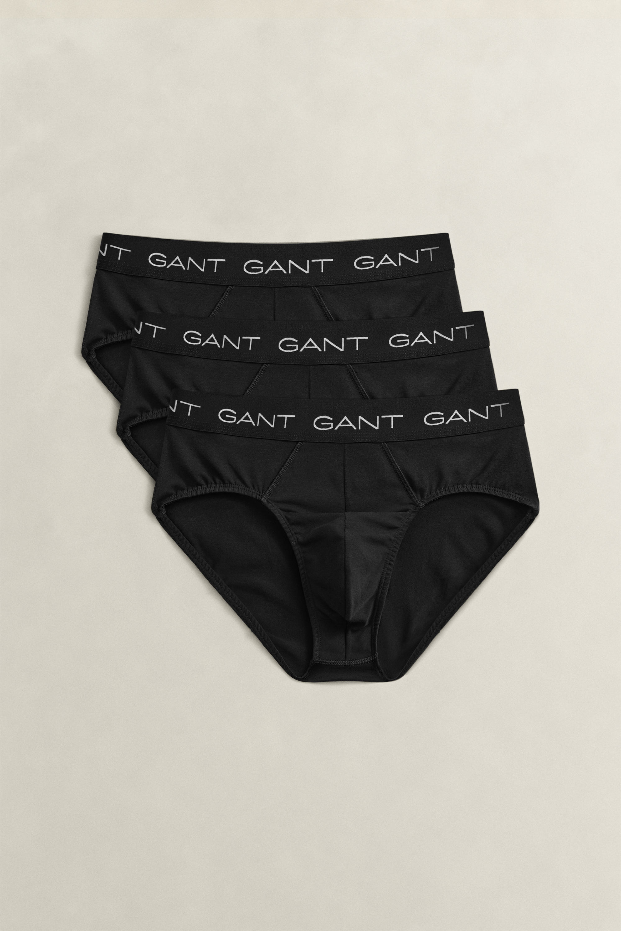 Gant Men's Black 3-Pack Briefs (Xl)