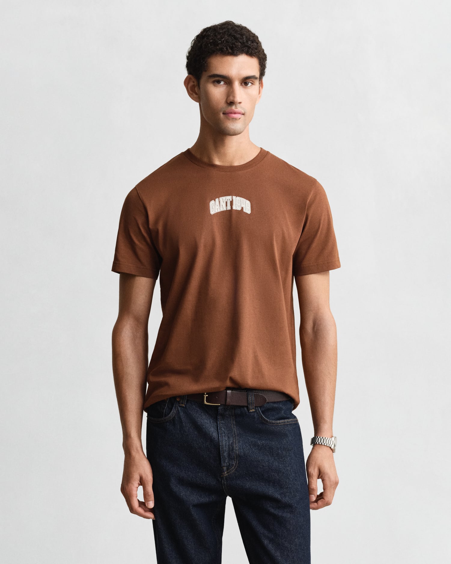 Gant Men's Brown 1949 Graphic T-Shirt (Xxxl) Mahogany