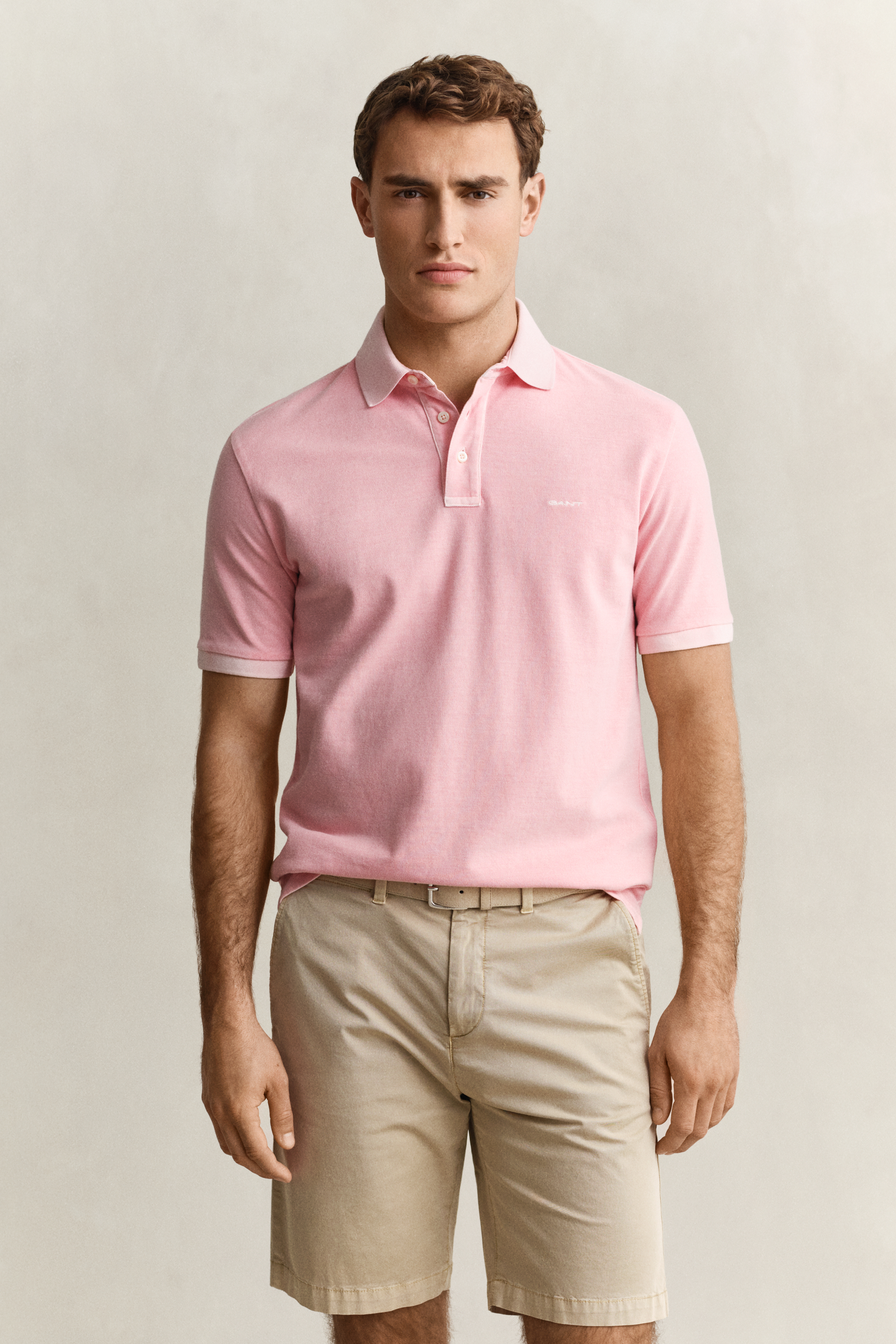 Gant Men's Bubbelgum Pink Sunfaded Polo Shirt (L)
