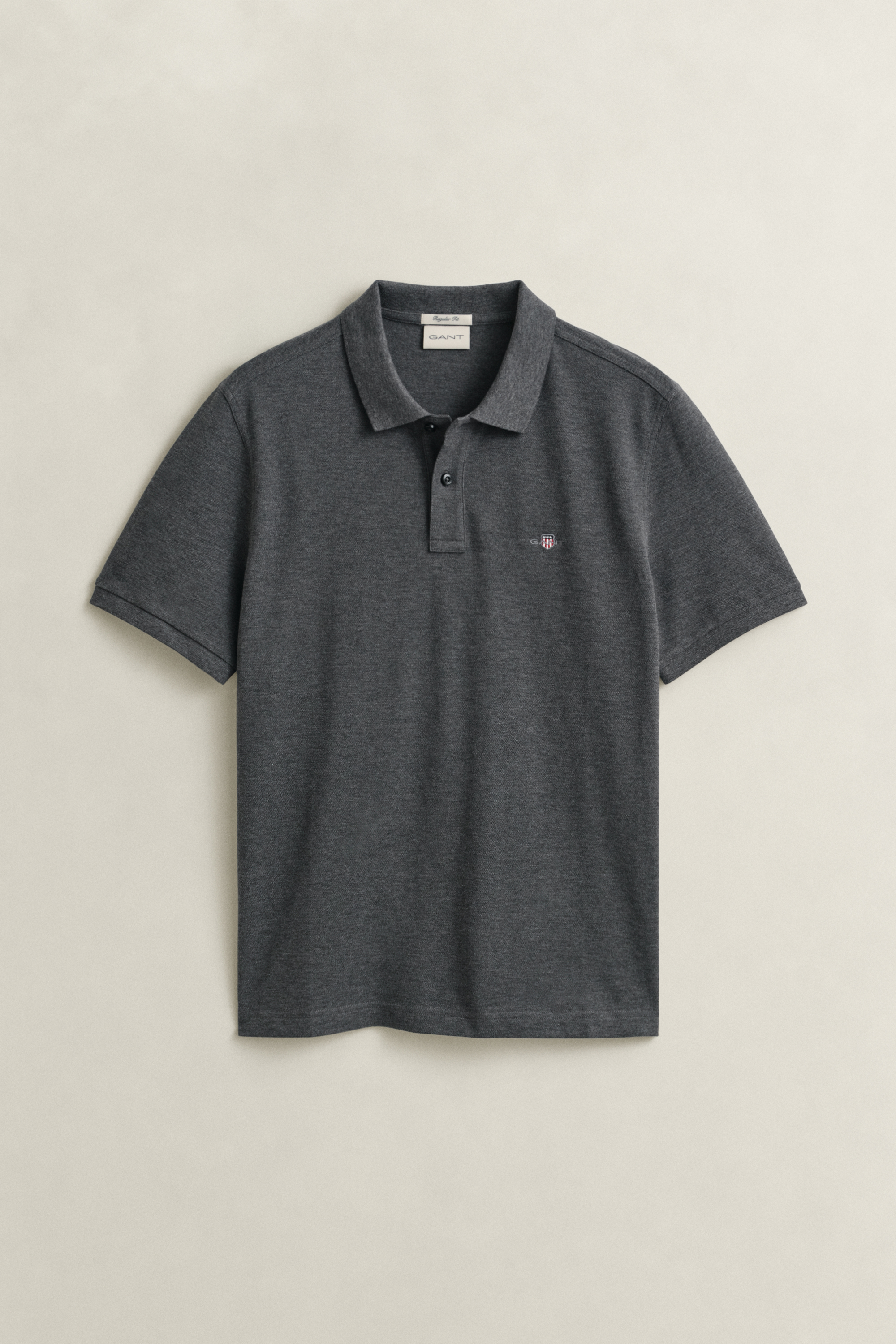 Gant Men's Dark Grey Regular Fit Polo Shirt (5Xl) Antracit Melange