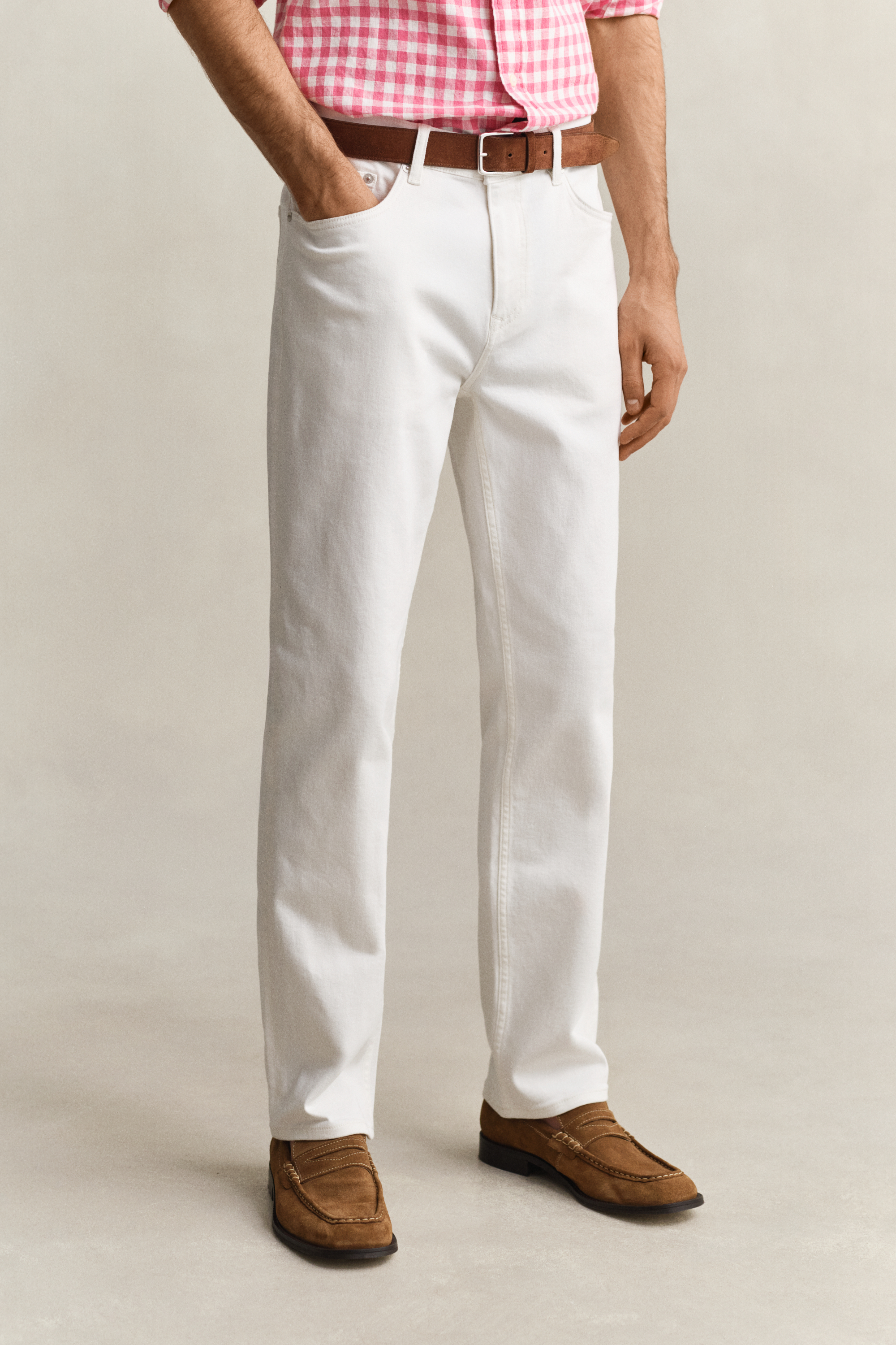 Gant Men's Off White White Jeans (34/34) Eggshell